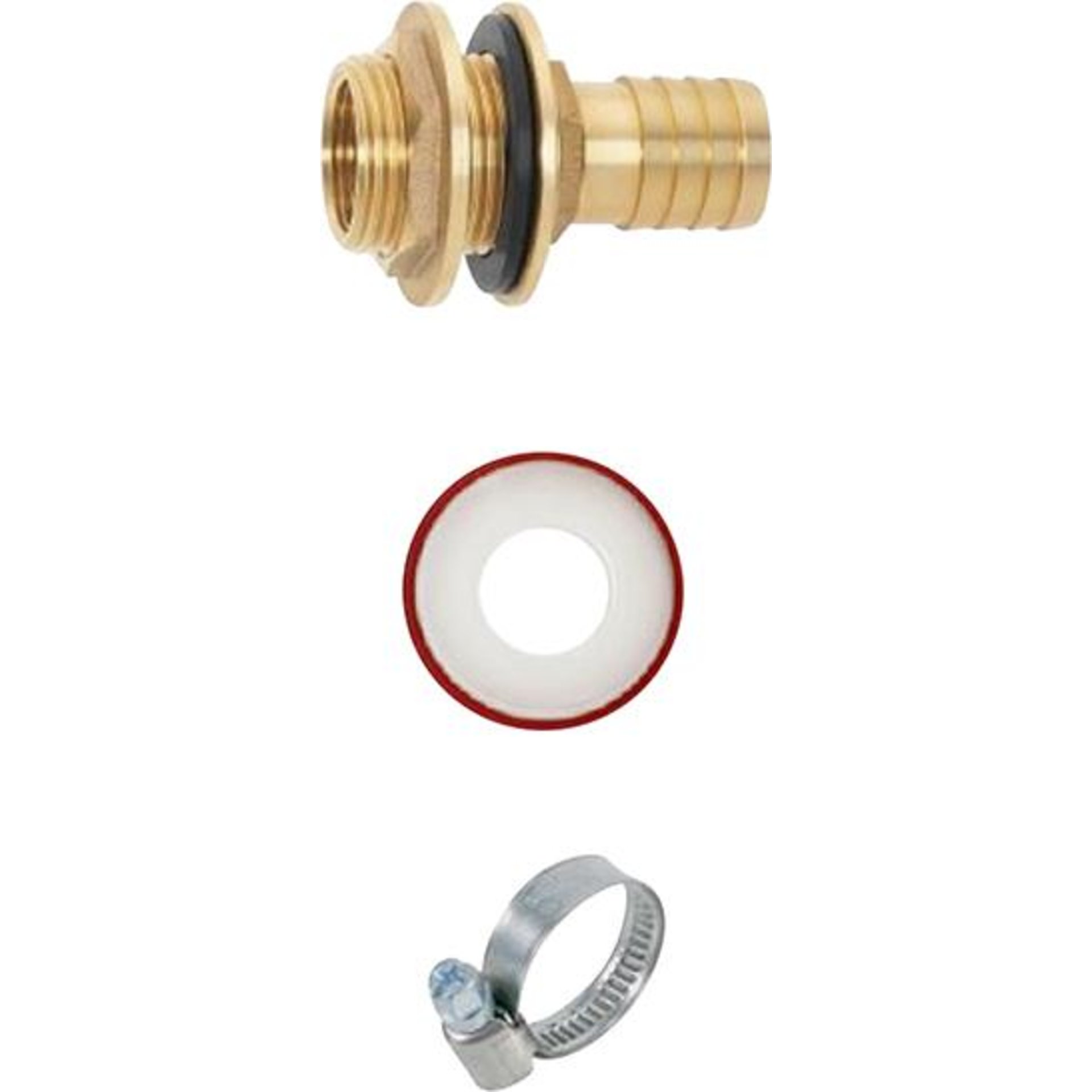 Regentonnenanschluss Set m. Tüe 1" x AG G1 Stripe GEKA