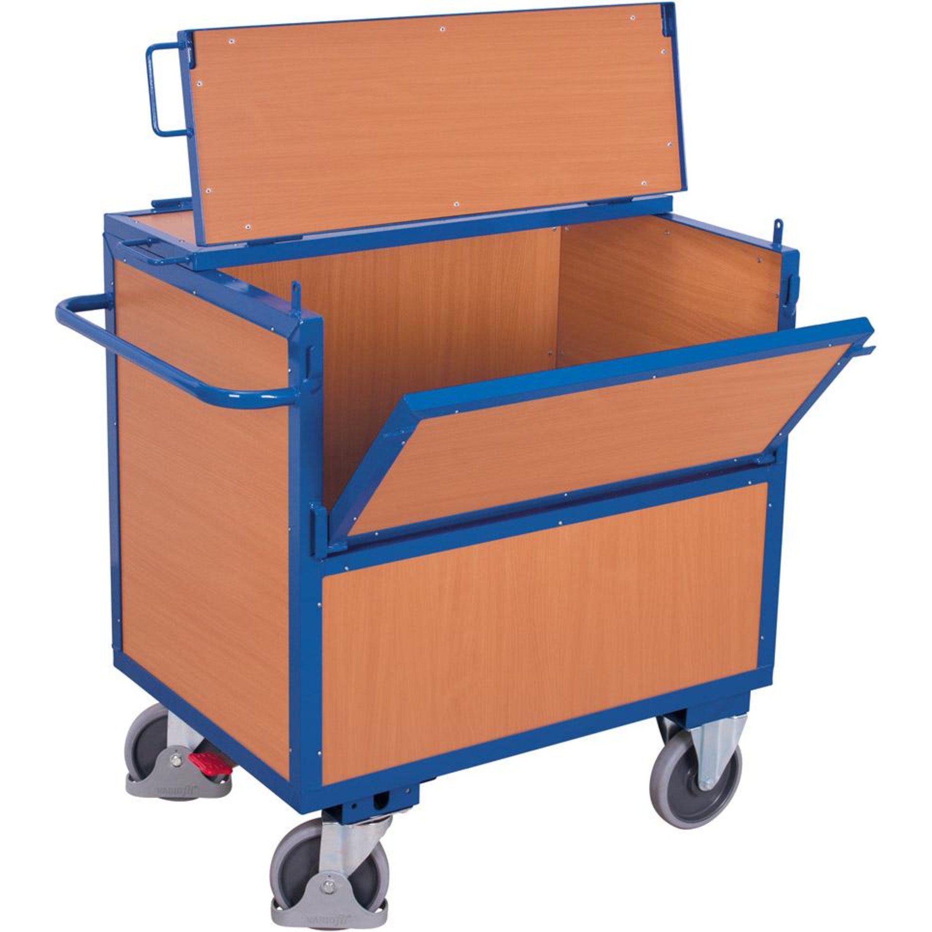 Holzkastenwagen mit Deckel
