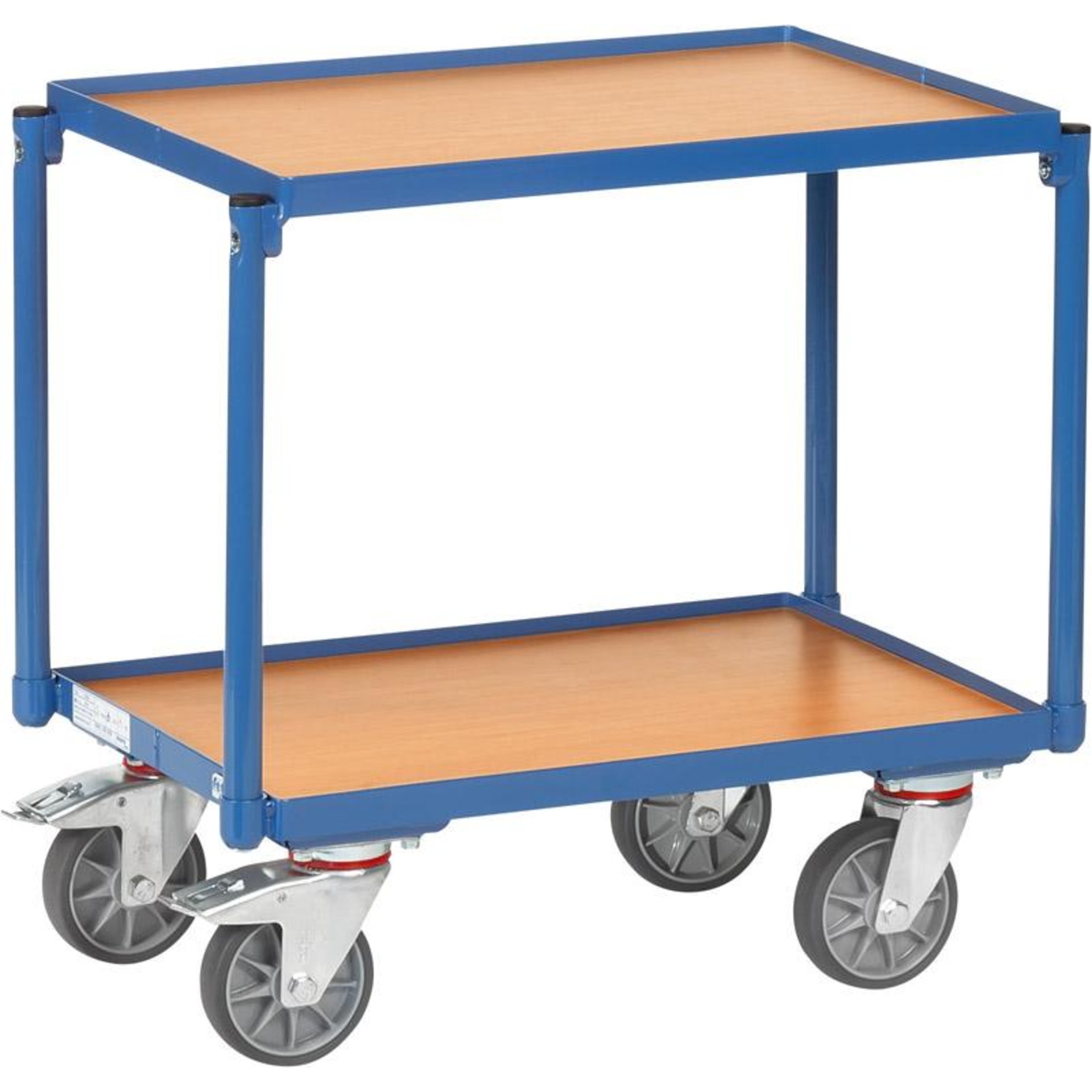 Eurokasten-Roller mit 2 Böden und 15 mm Rand