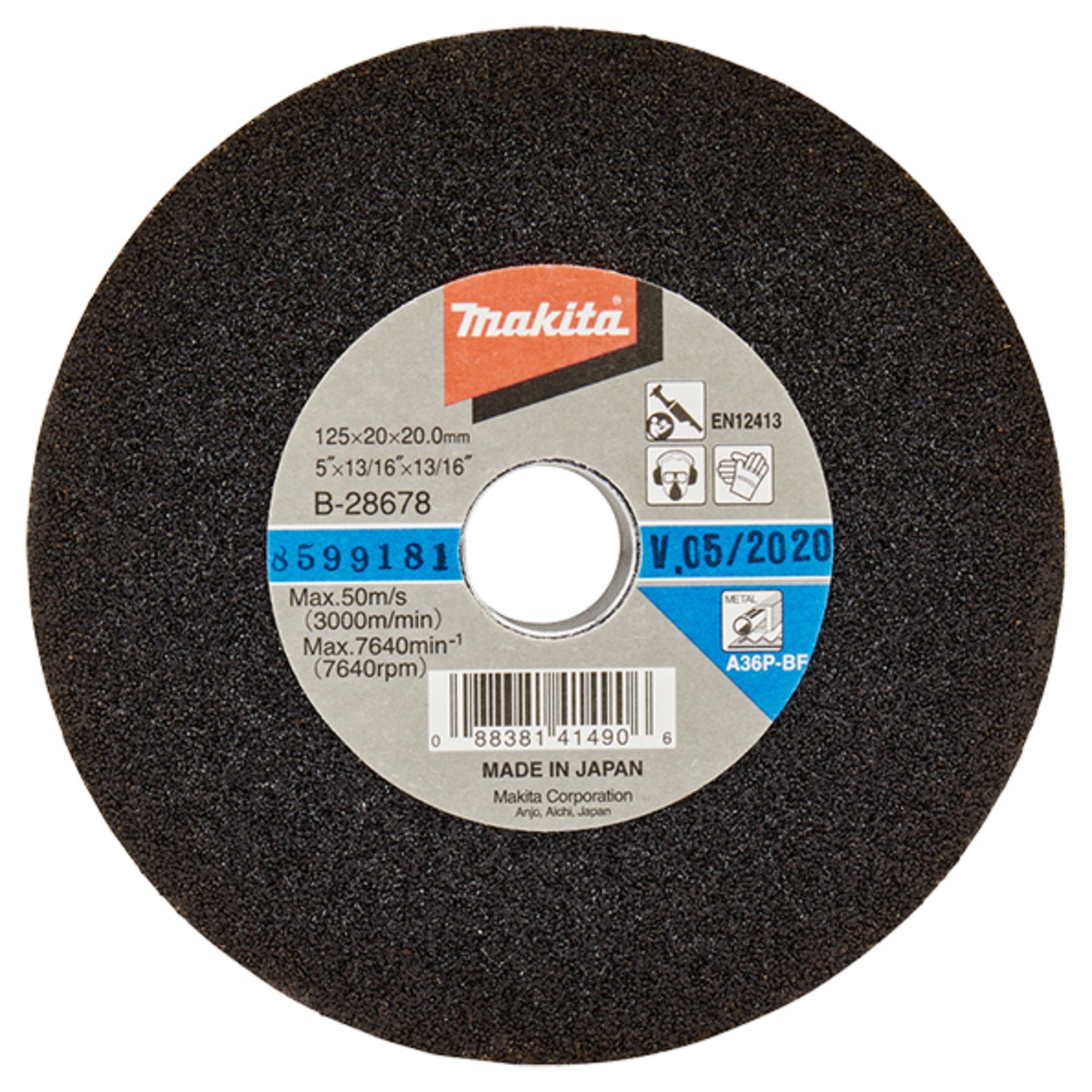 Schleifstein Stahl 125x20mm A36P