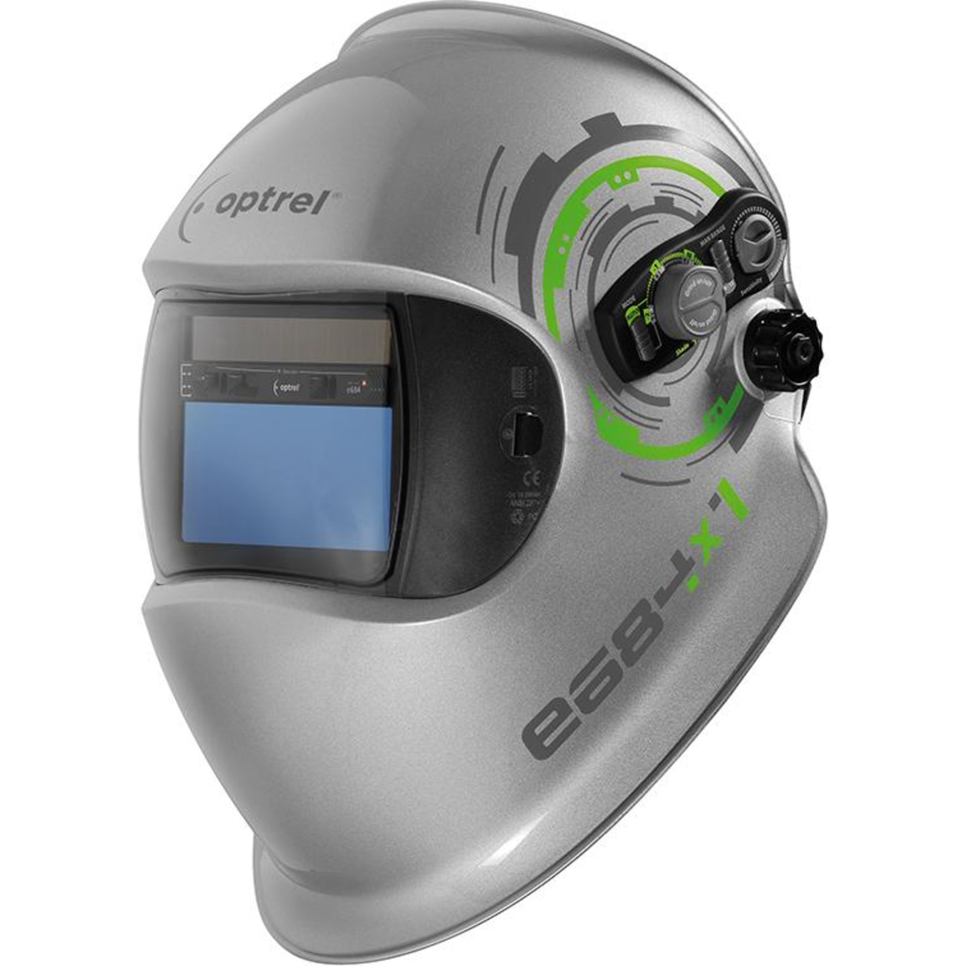 Automatik-Schweißerhelm e684, silber OPTREL
