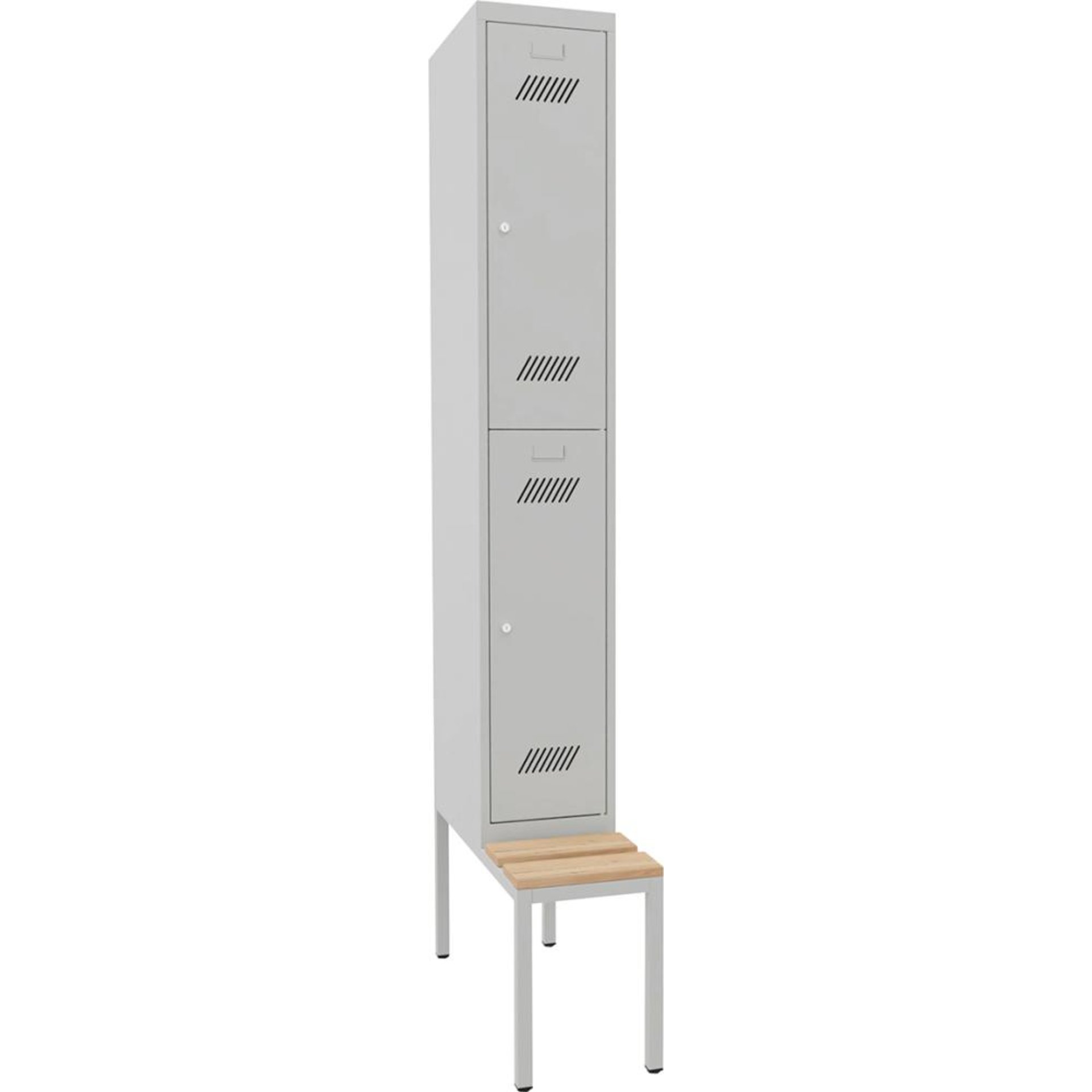 Garderobenschließfachschrank mit Sitzbank