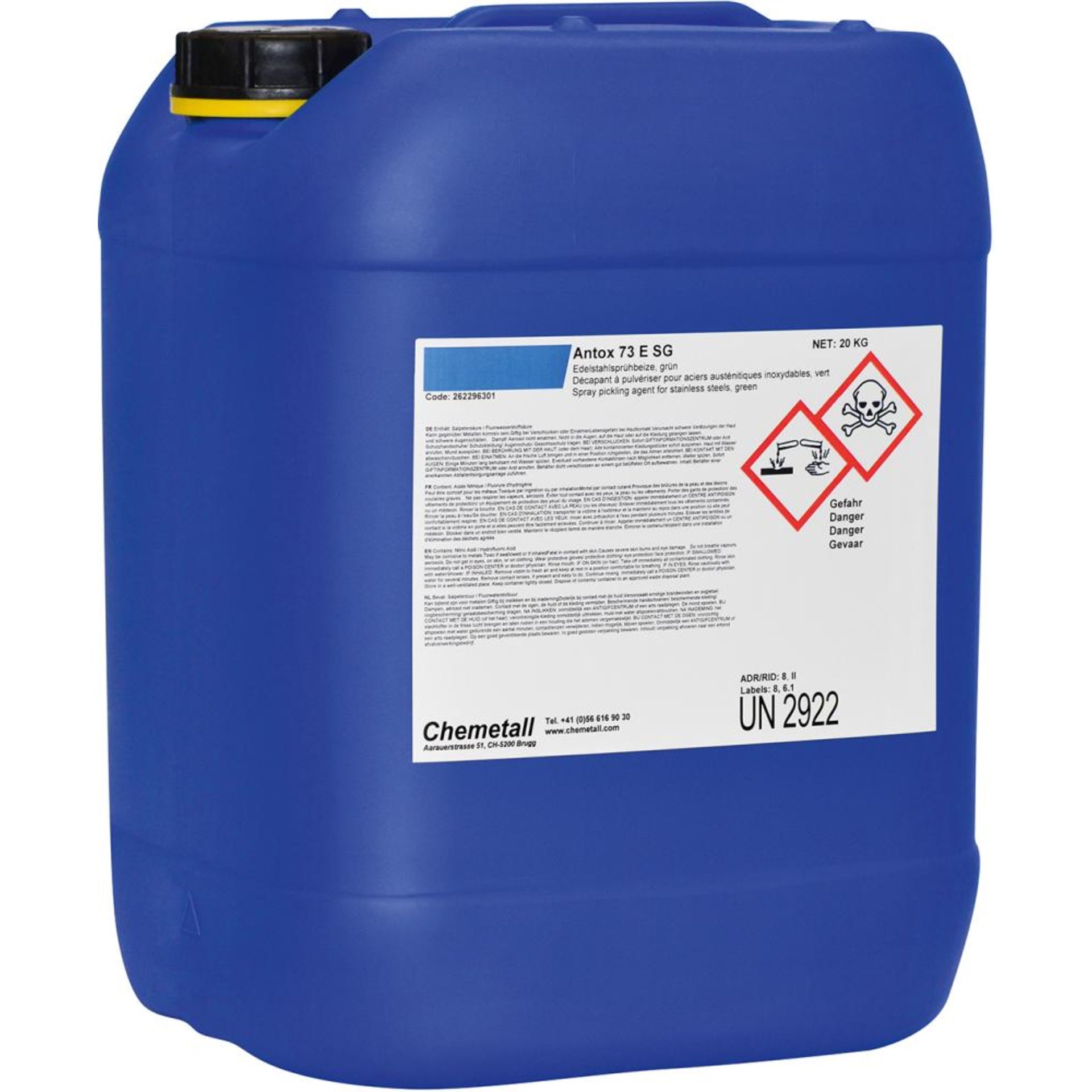Edelstahlsprühbeize 73 E SG 20 kg Antox