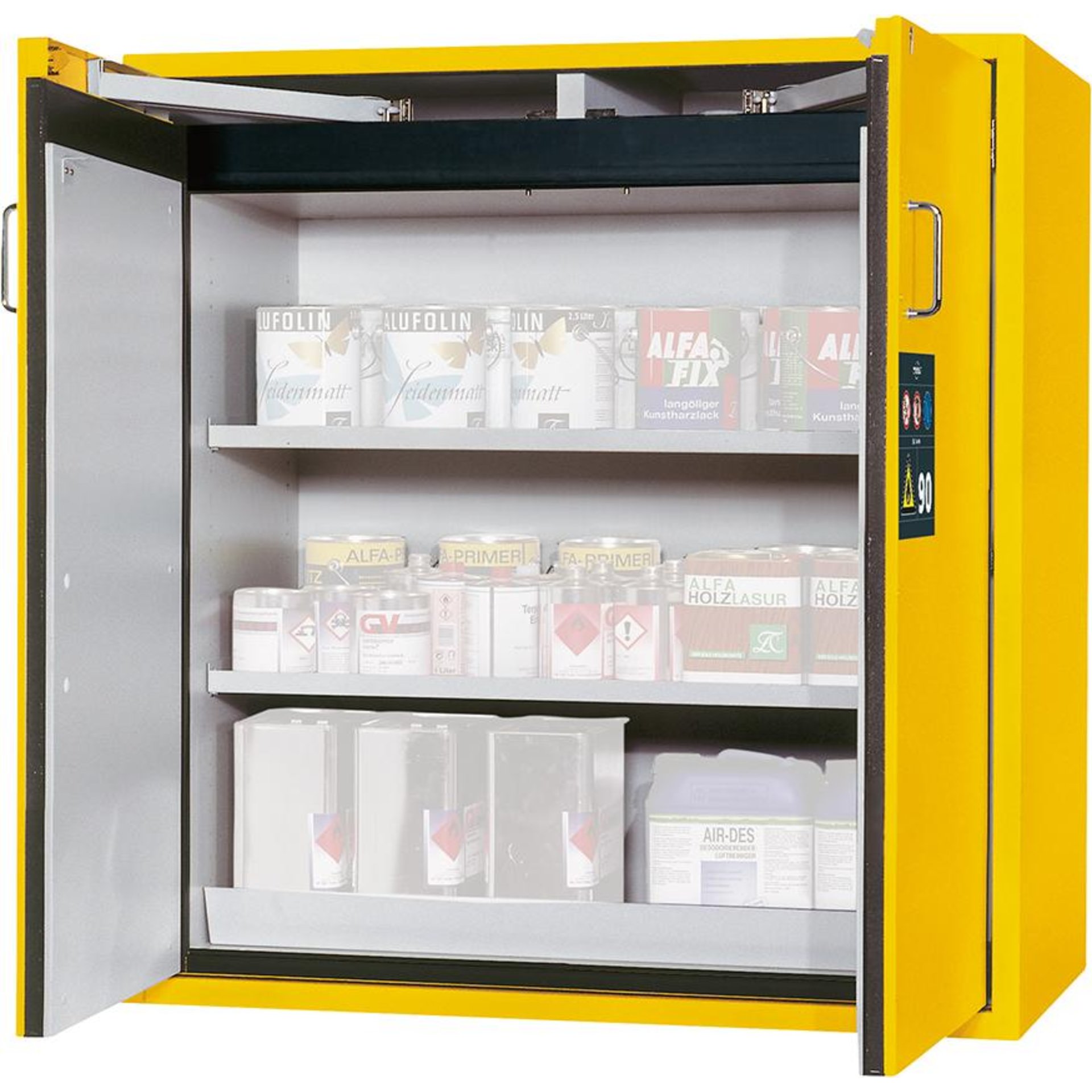 Schrank S-Classic 1200x1290 2Tür.2FB,gelb