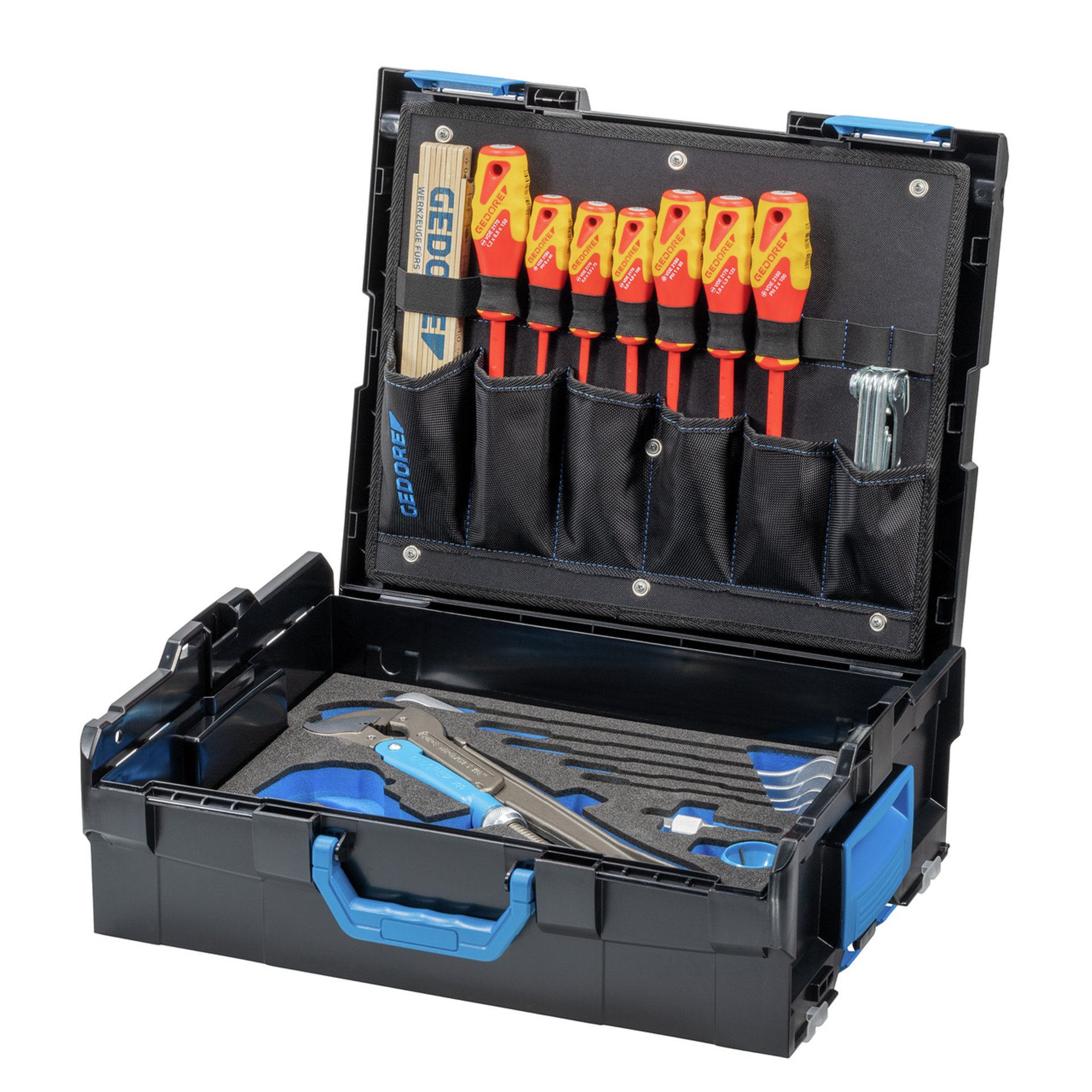 1100-03 GEDORE L-BOXX 136 mit Sortiment Sanitär 44-teilig
