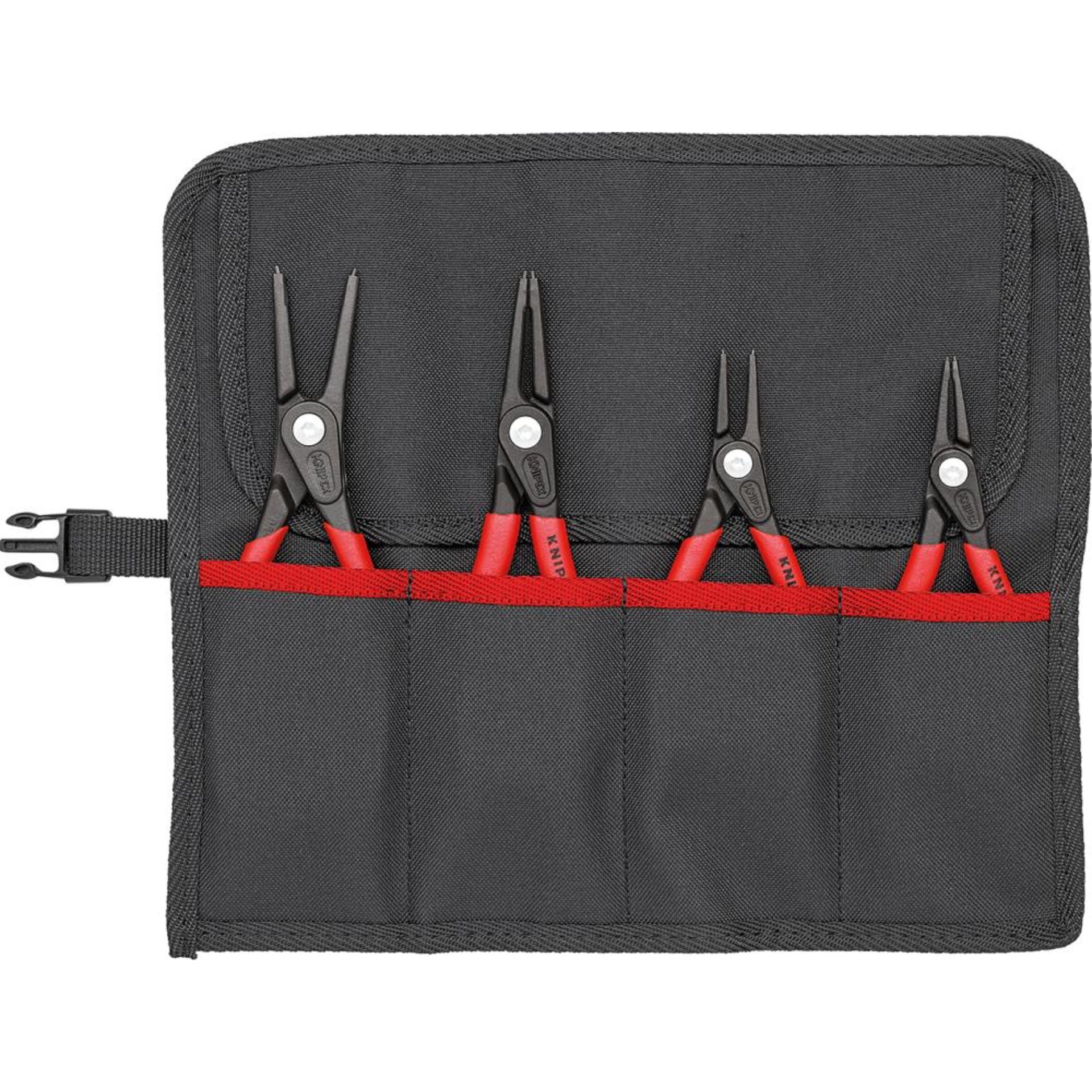 Präzisions-Sicherungsringzangen-Satz, in Rolltasche
