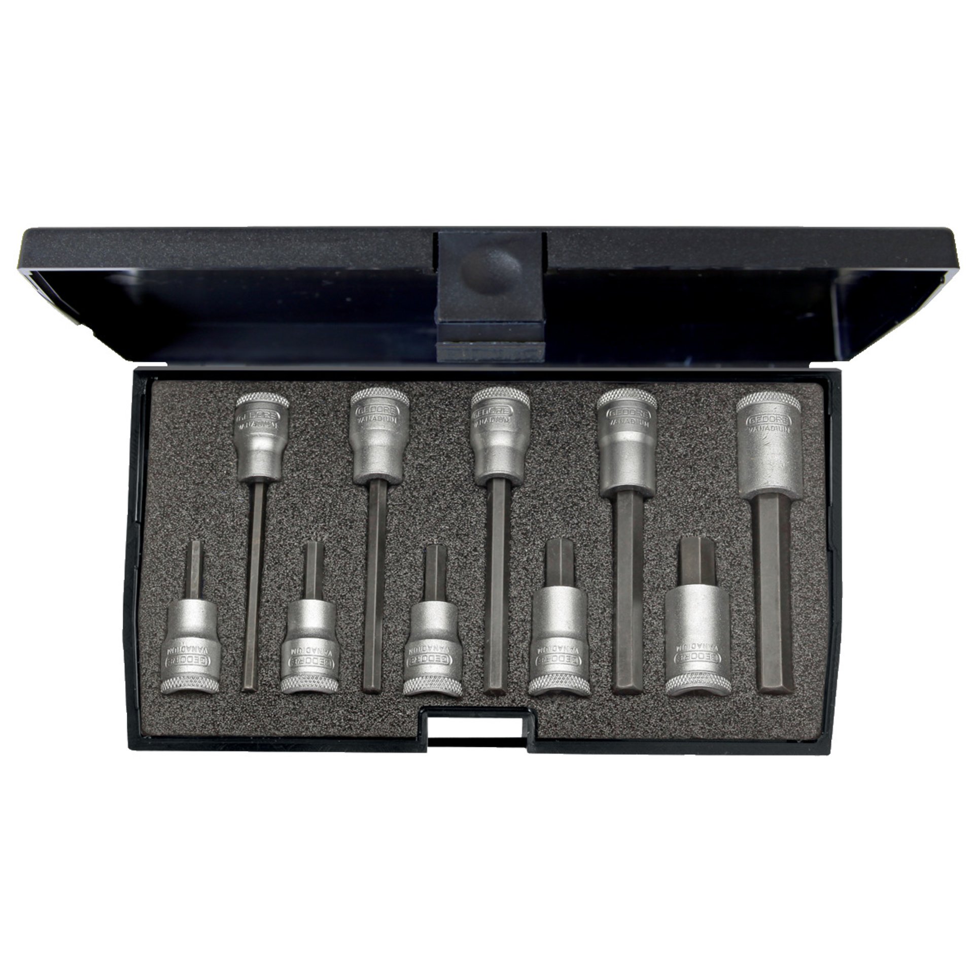 IN 30 LKM Schraubendreher-Satz 3/8" 10-teilig Innen-6-kant 4-10mm