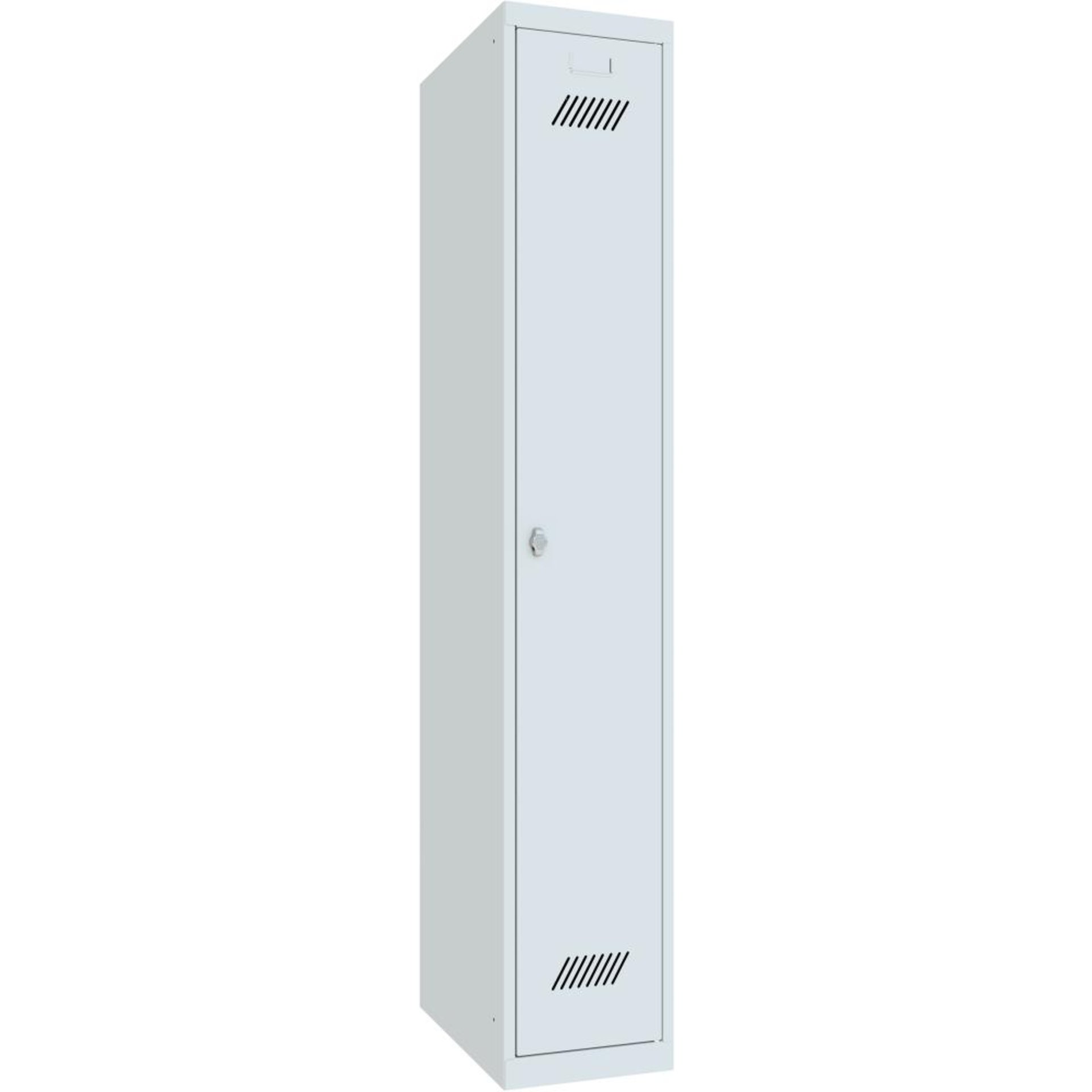 Garderobenschrank mit Sockel, Drehriegelverschluss