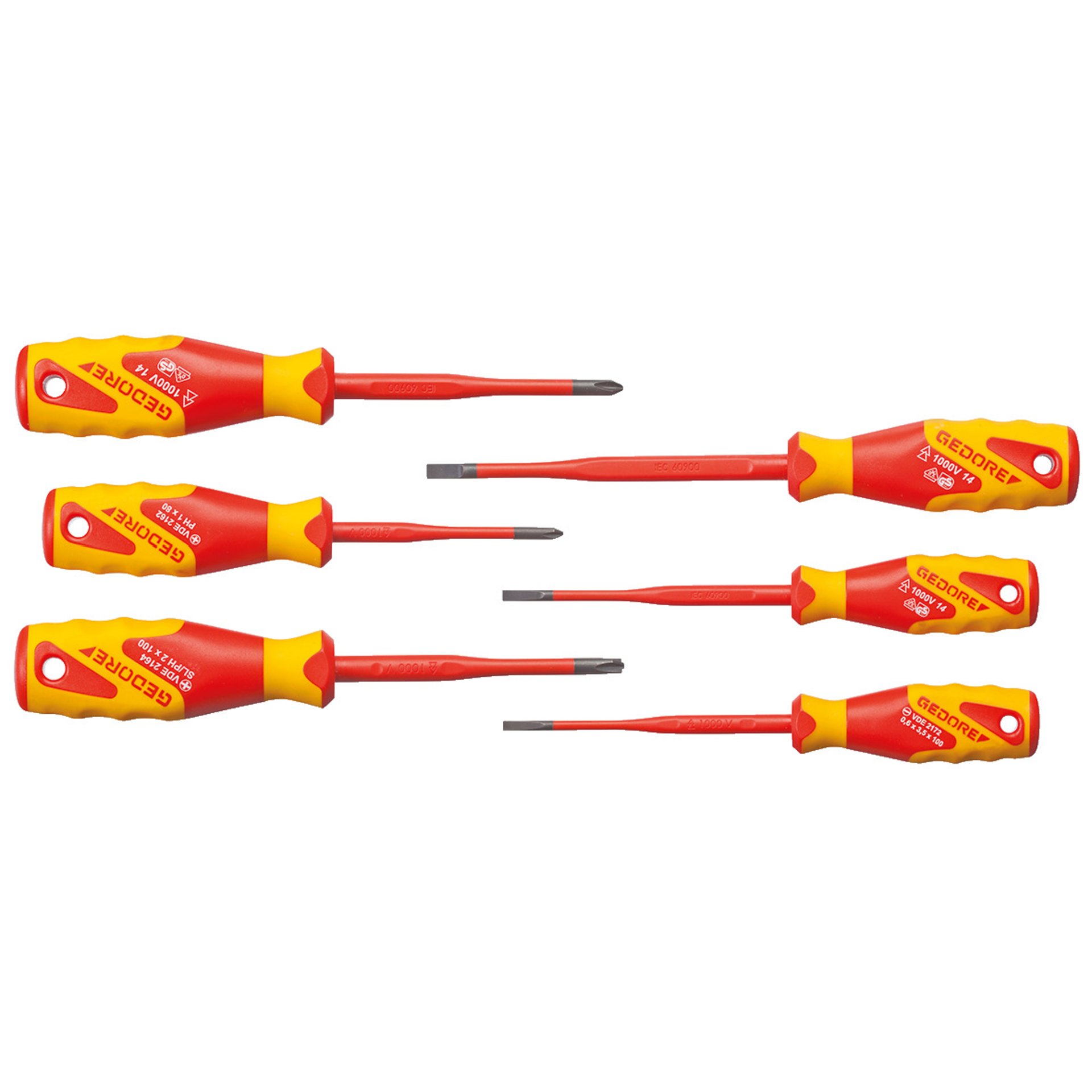 VDE 2162-2172 PM-06 VDE-Schraubendreher-Satz SLIM DRIVE, 6-teilig