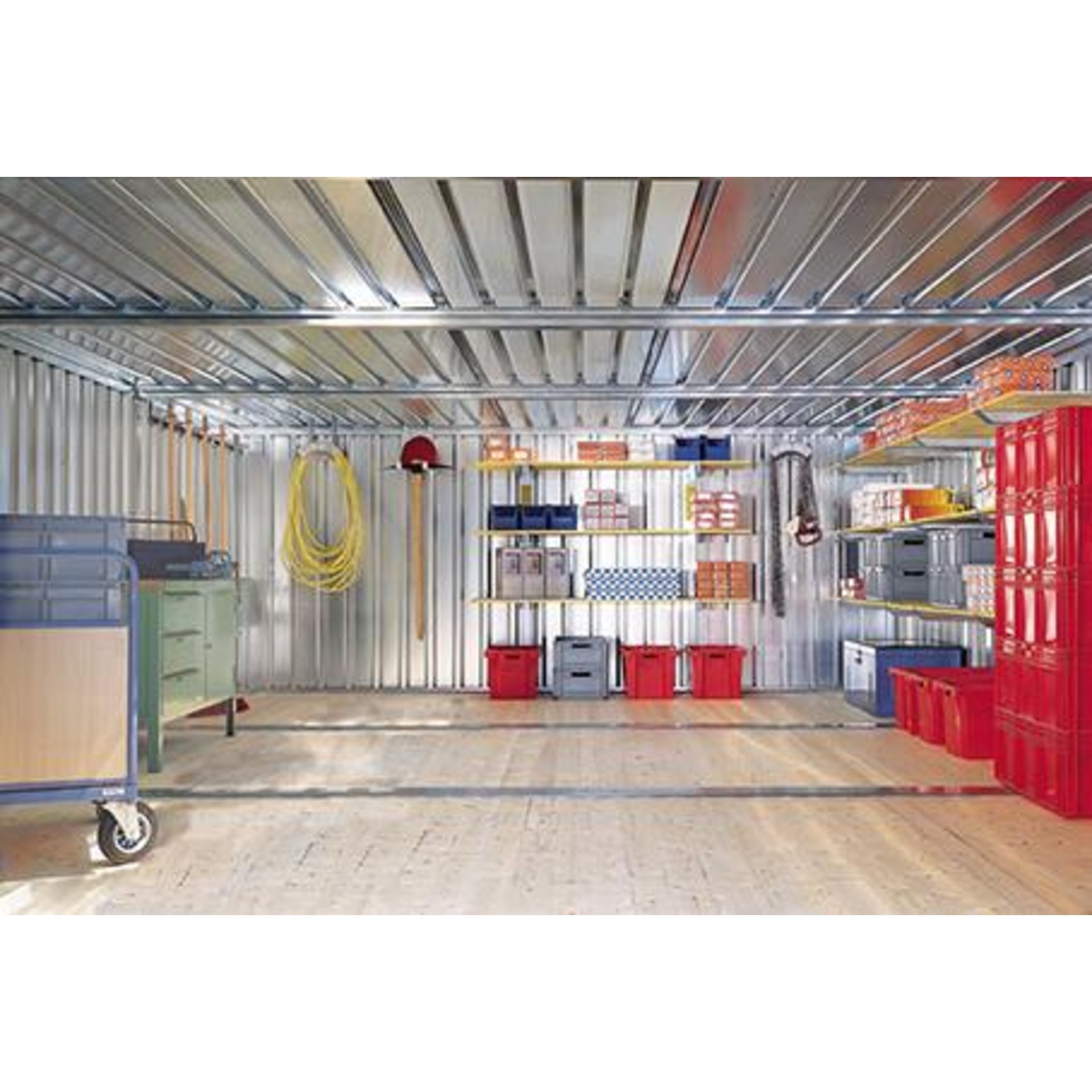 Materialcontainer MC-Kombination verzinkt, Bausatz ohne Boden