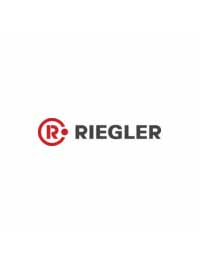 Riegler Logo – das Logo zeigt links ein rotes, rundes Symbol mit einem stilisierten „R