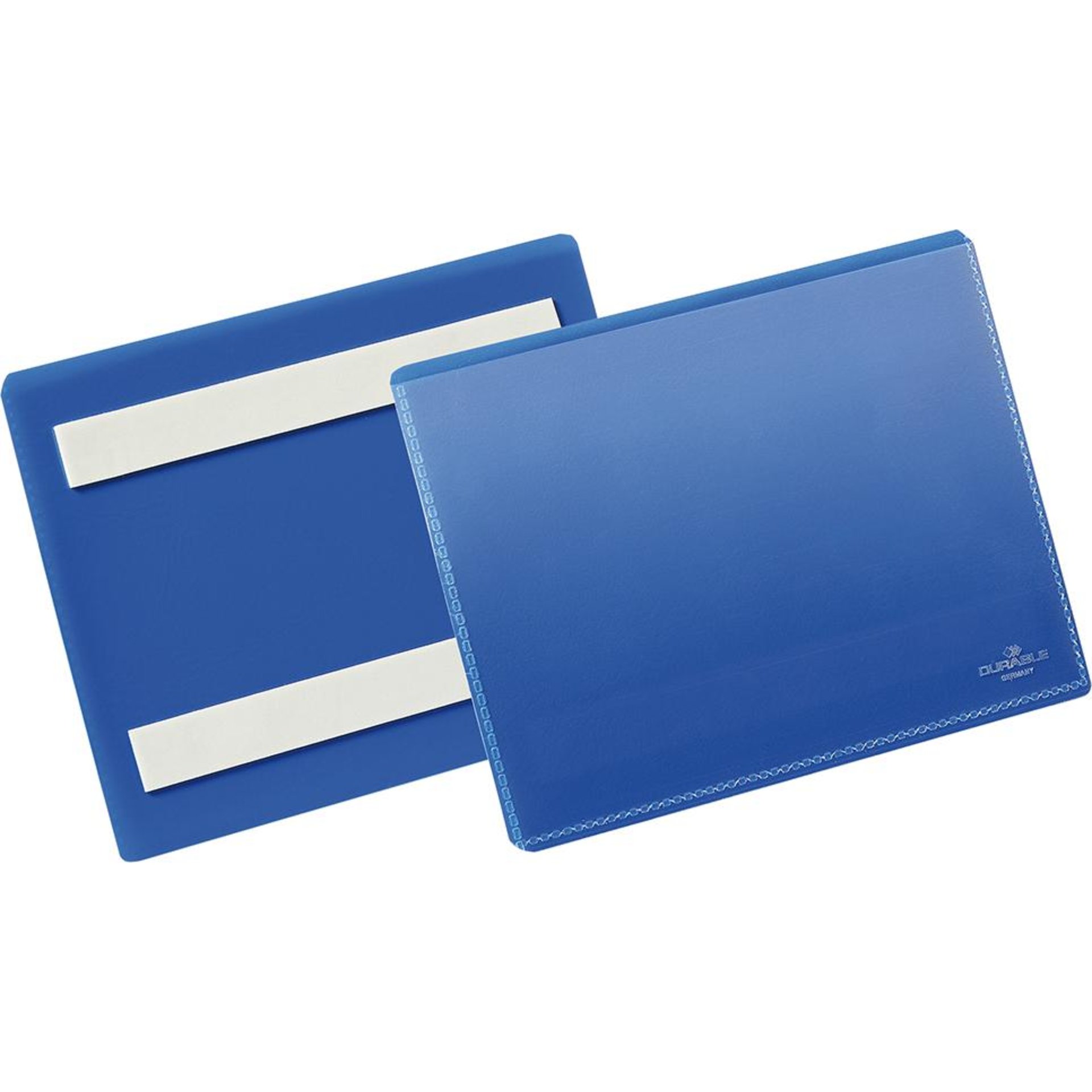 Etikettentasche B148xH105 mm A6 quer blau, selbstklebend VE 50 Stück