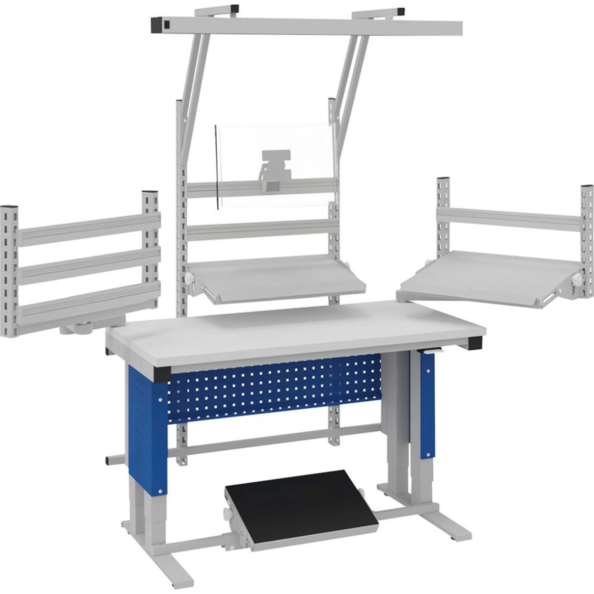 Systemtisch Multi4motion B1280xT700/765xH730-1330 ESD-Arbeitsplatz Tischplatte ESD