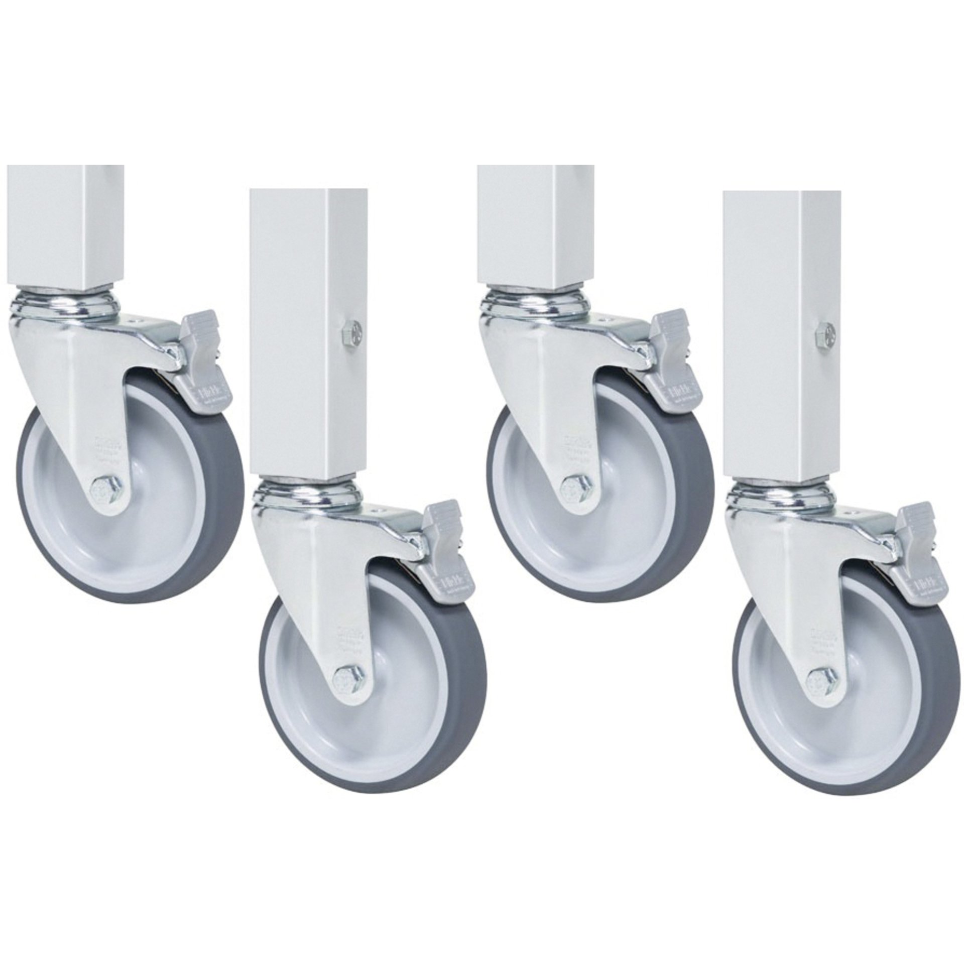 Rollensatz mit Expander, 4 Lenkrollen mit Feststeller