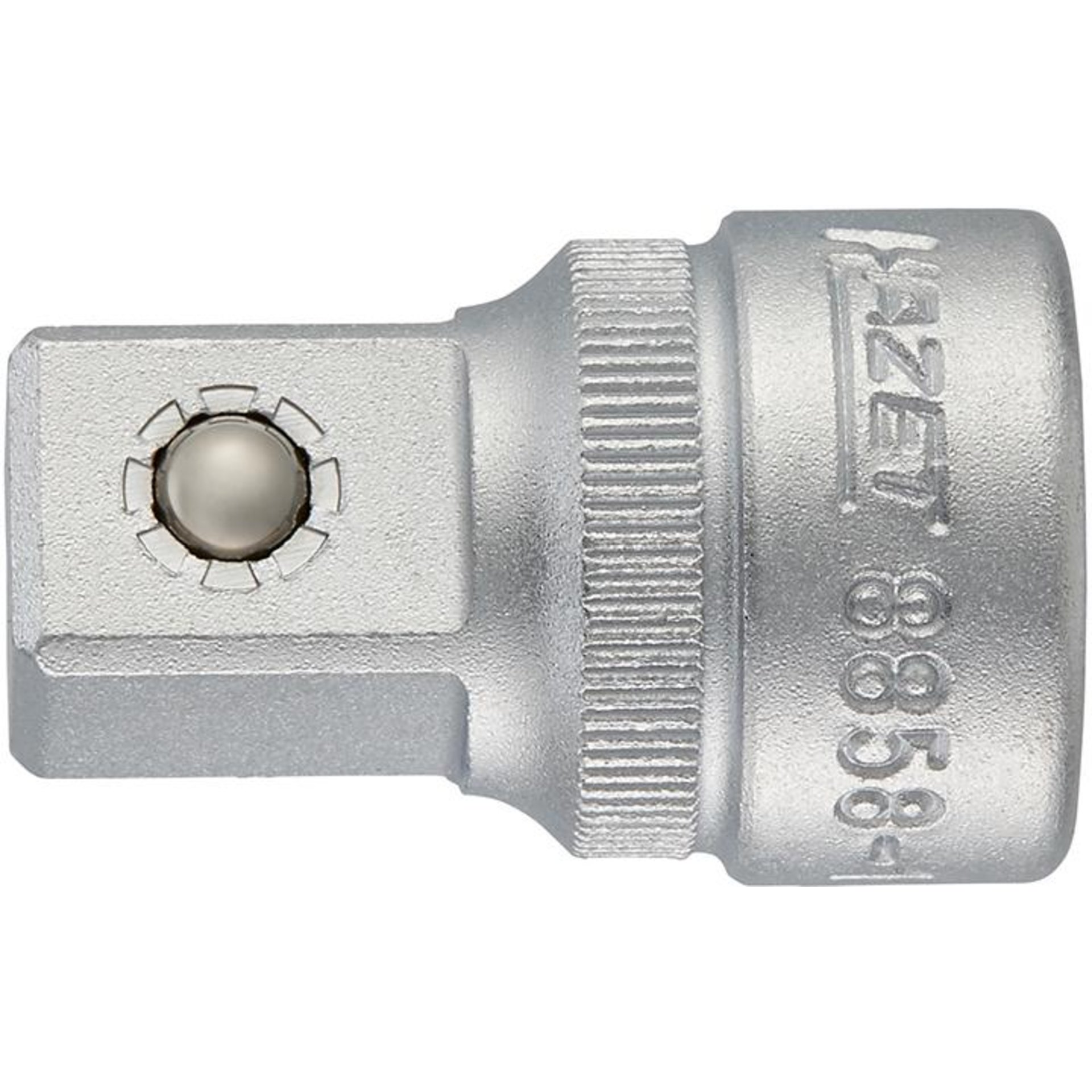 Vergrößerungsstück 3/8"-Innenvierkant auf 1/2"-Außenvierkant Hazet