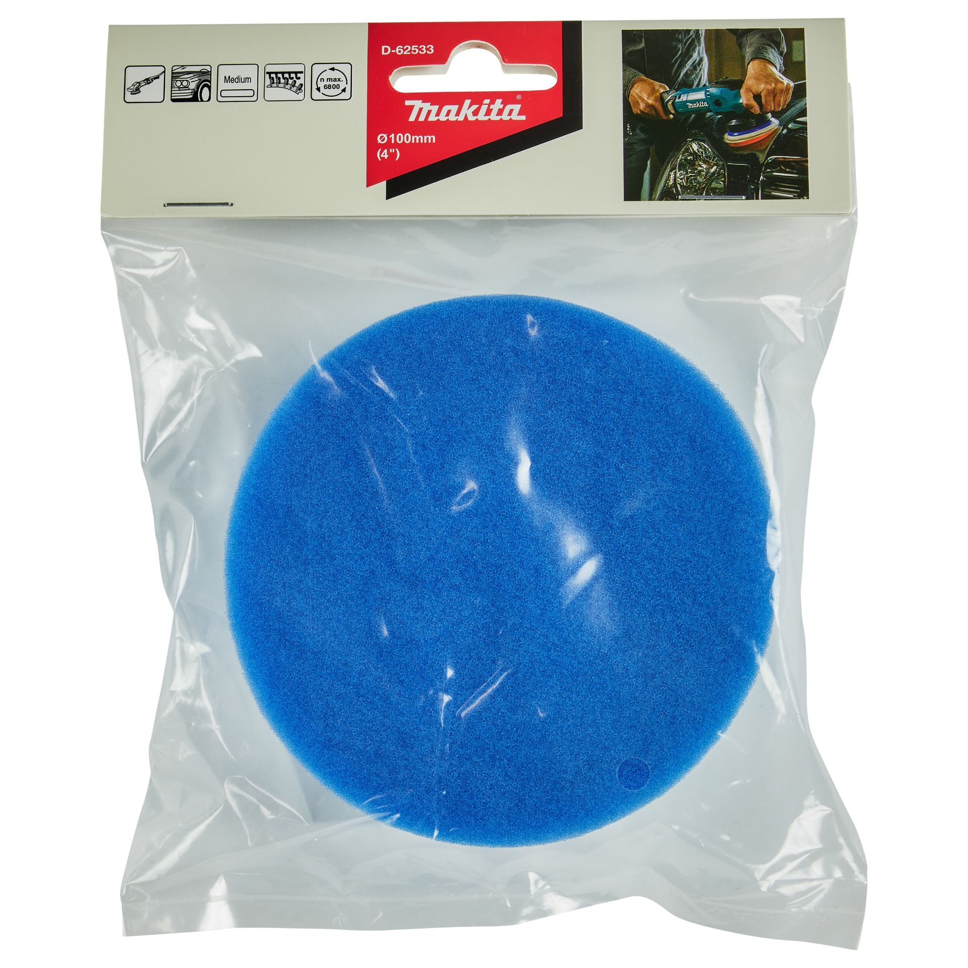 Polierpad blau Ø 100 mm