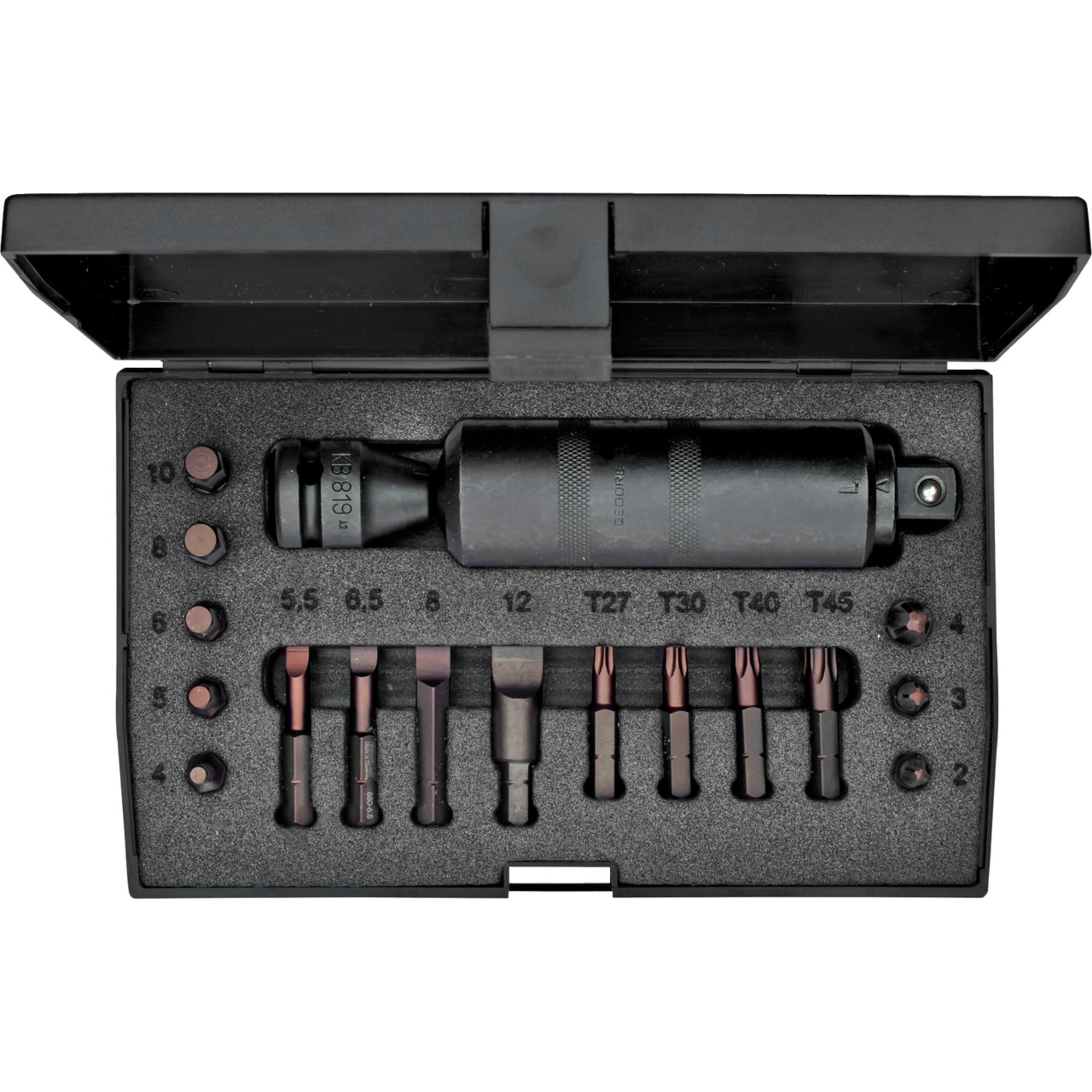 K 1900-018 Schraubenlösersatz 1/2", 18-teilig