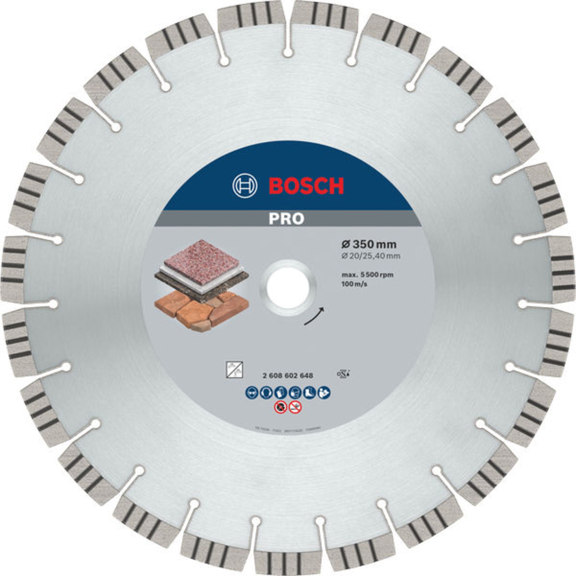PRO Stone Diamanttrennscheibe, 350 x 20/25,4 mm