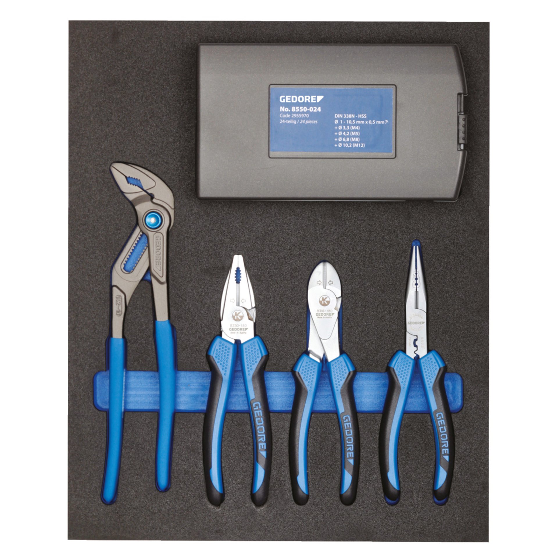 TS CT2-142 Zangen-Sortiment in 2/4 Check-Tool-Modul
