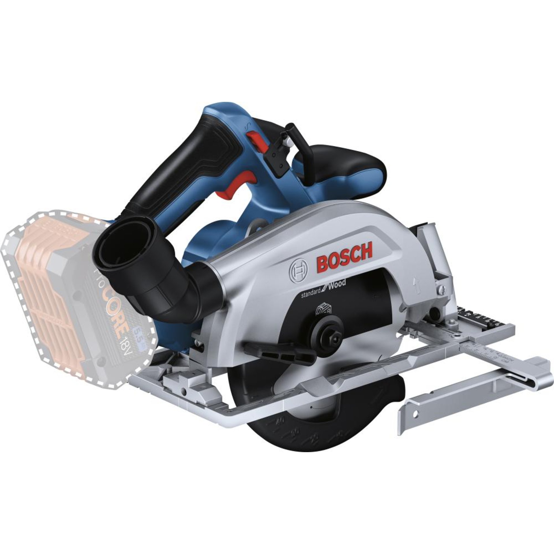 Akku-Handkreissäge solo GKS 18V-57-2 Bosch ohne Akku ohne Ladegerät Karton