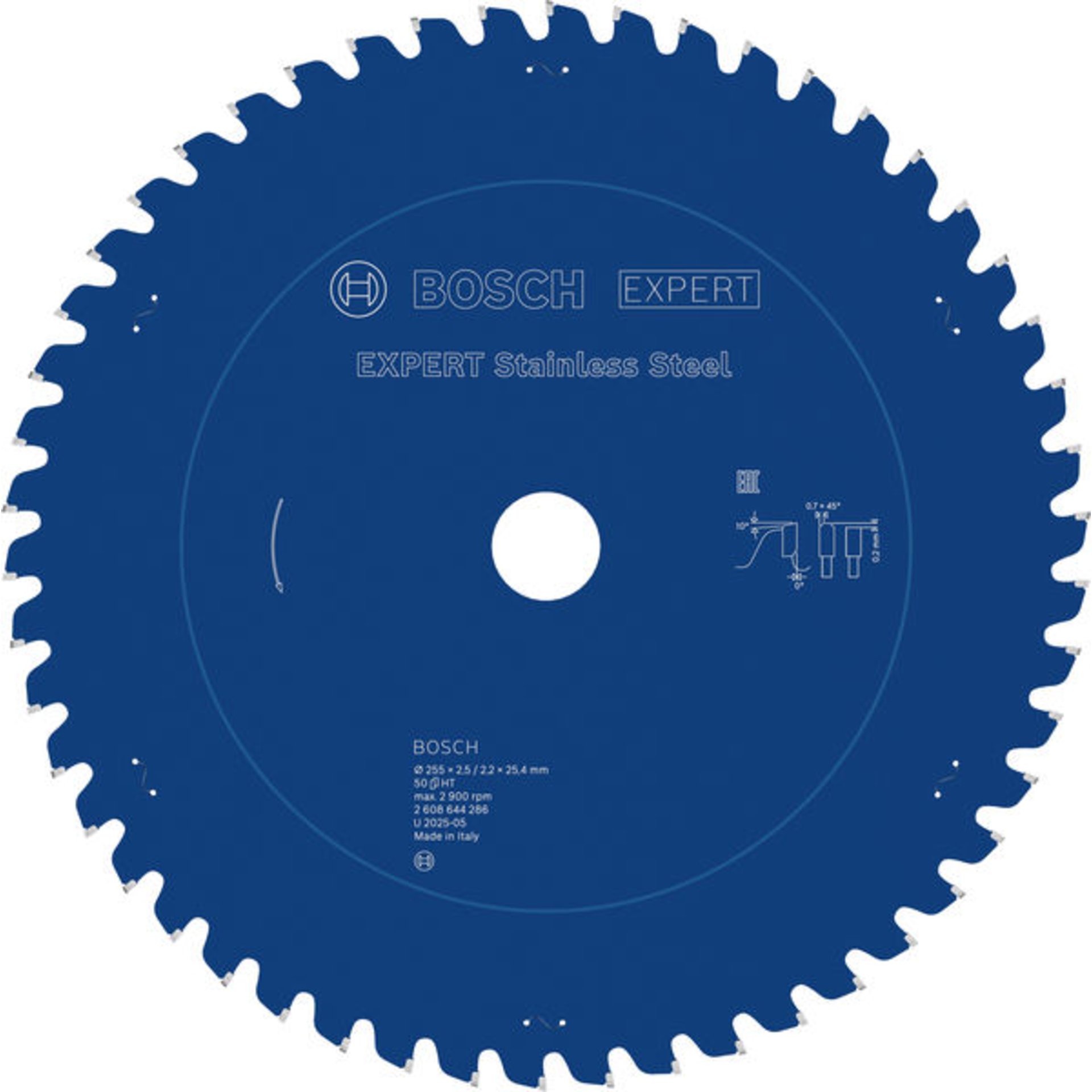 EXPERT Stainless Steel Kreissägeblatt, 255x2,5/2,2x25,4 mm, Z50