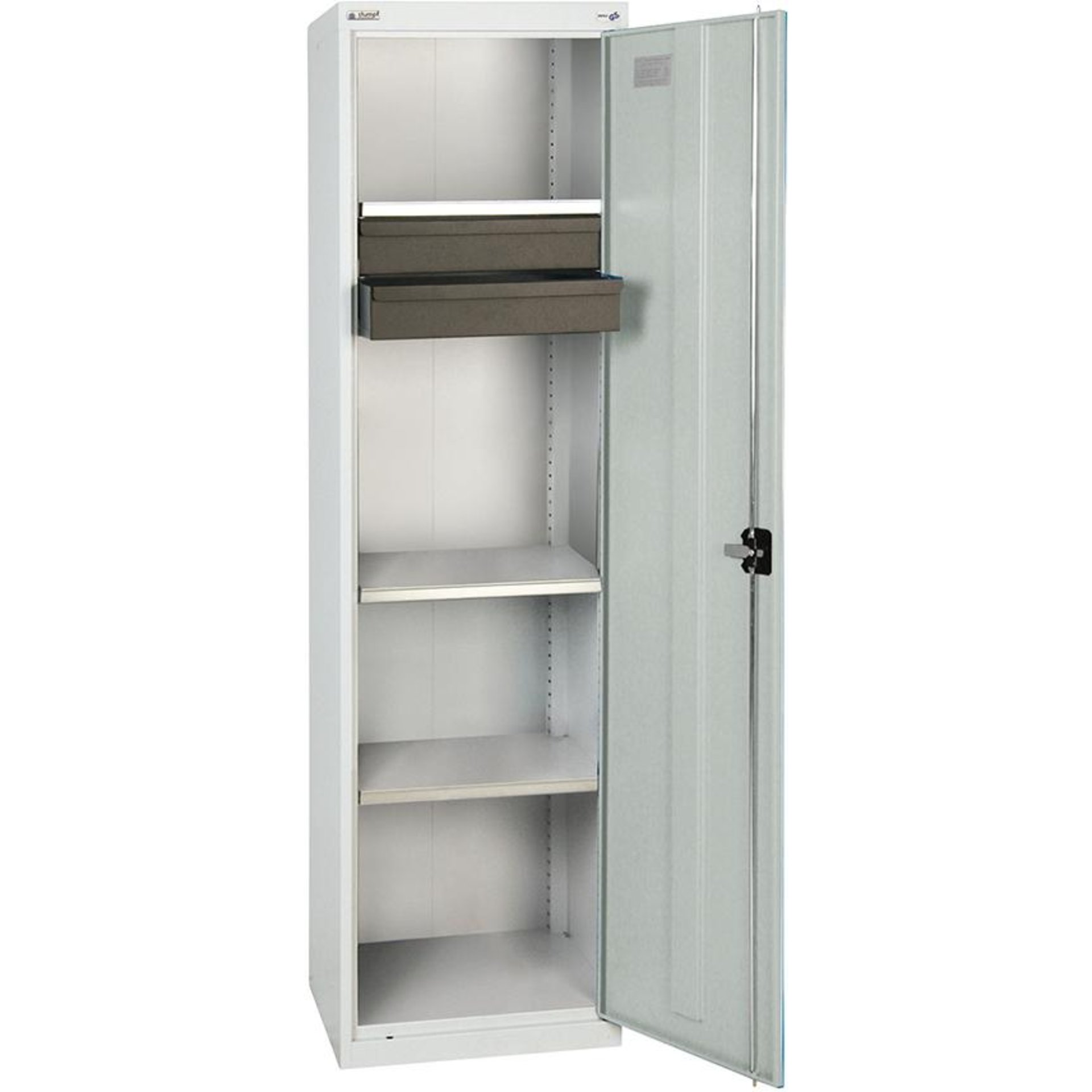 Werkzeug- und Materialschrank Serie 3000, 2 Schubladen, 3 Wannenböden