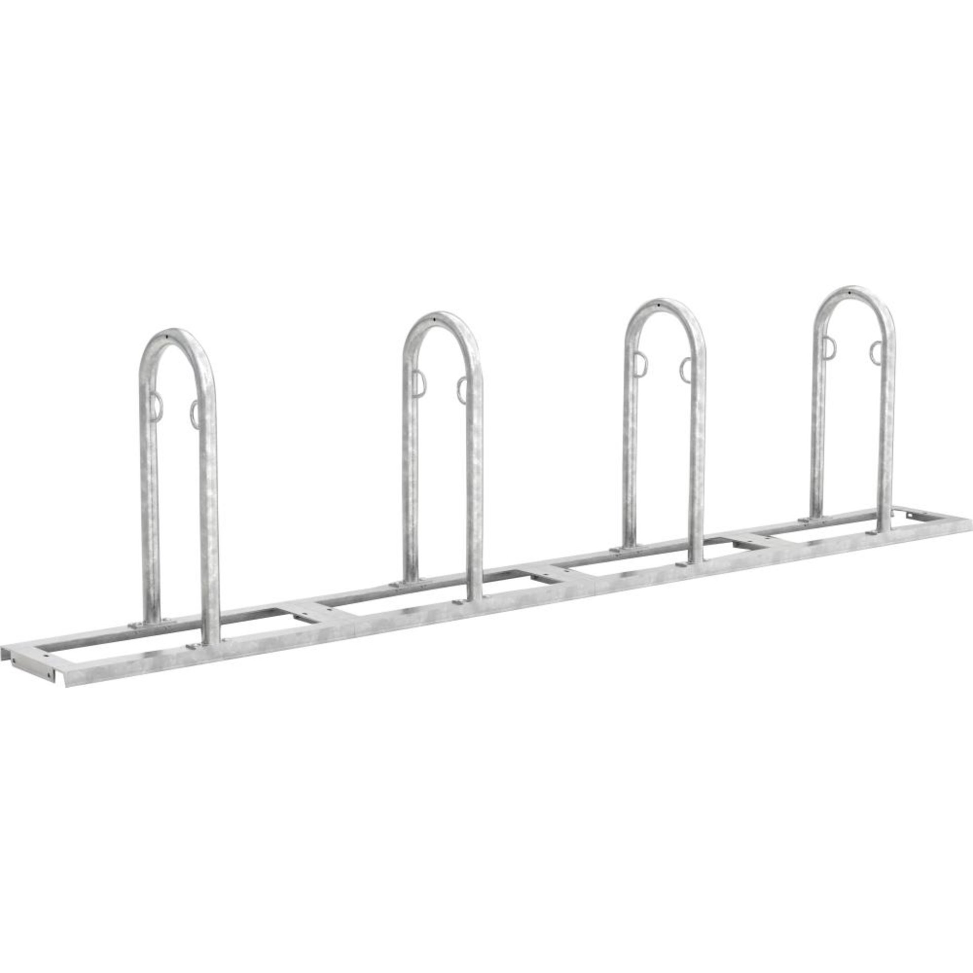 Fahrrad-Anlehnsystem Modell Track verzinkt L 3400 mm, 8 Plätze