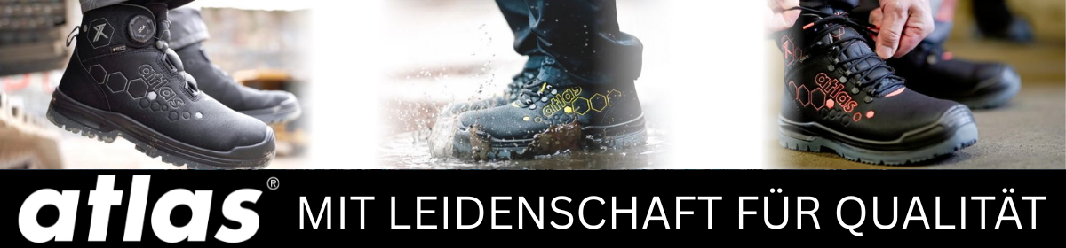 atlas – mit Leidenschaft für Qualität, Sicherheitsschuhe und Arbeitsschutz