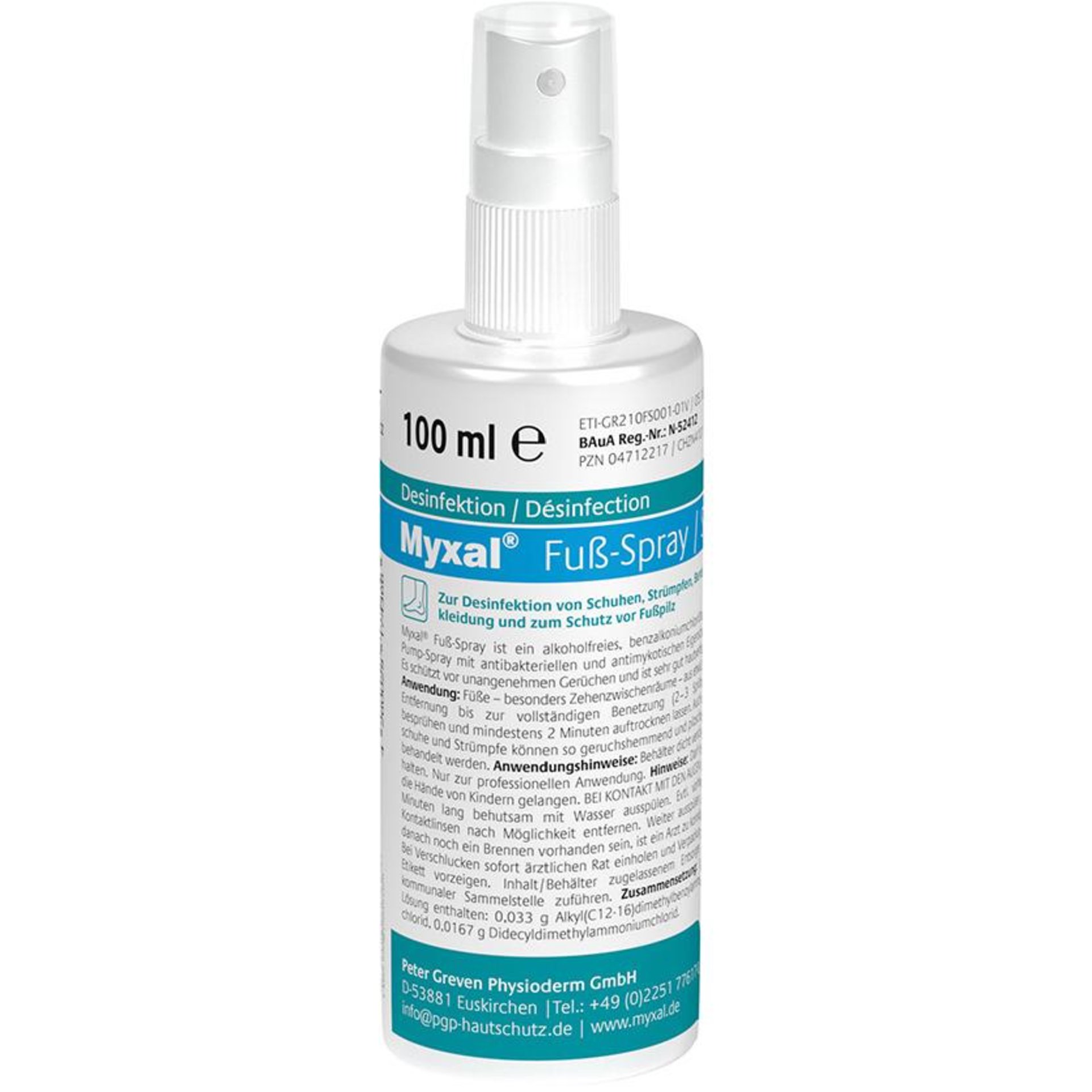Fußspray Myxal 100 ml Flasche