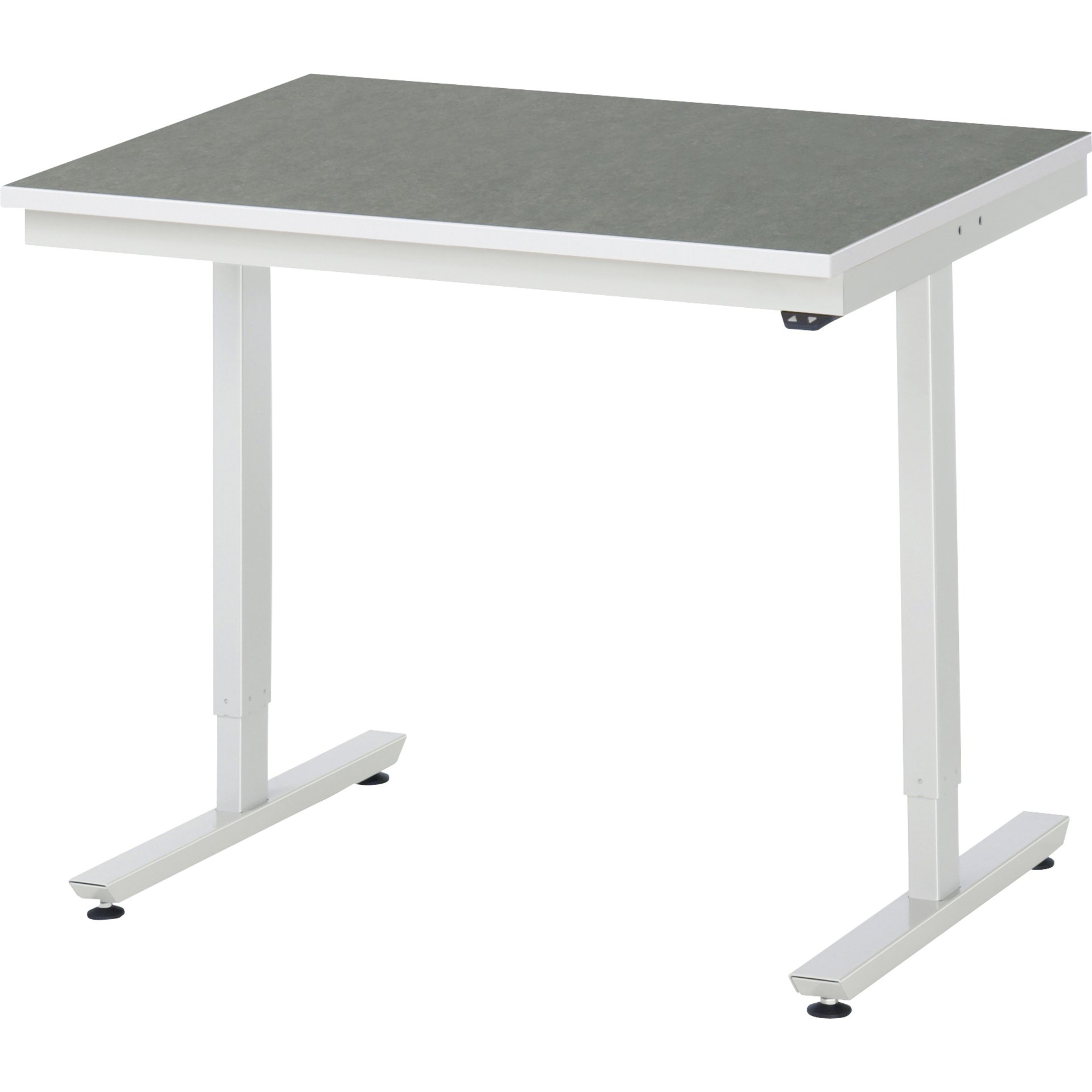 Arbeitstisch elektrisch höhenverstellbar, B1000xT800xH720-1120mm, L-Platte-25 mm