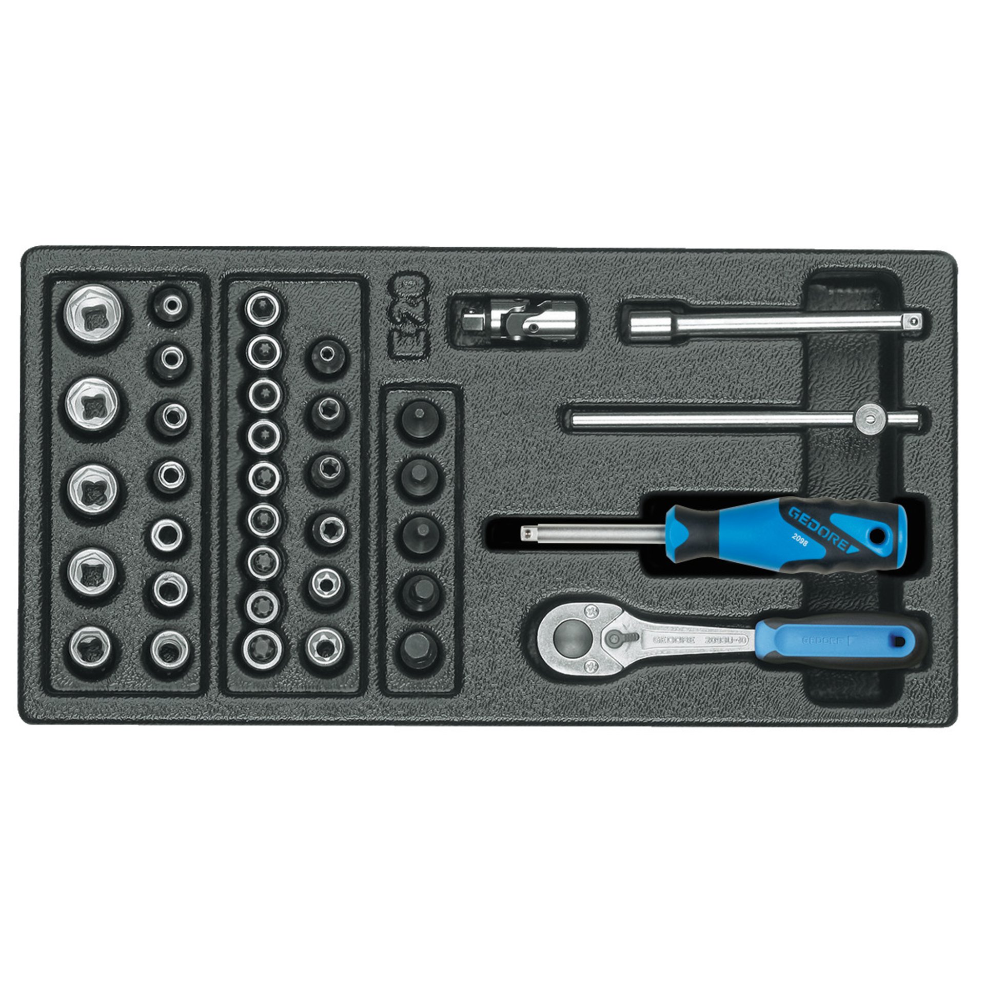 1500 ES-20 Steckschlüssel-Sortiment 1/4" in 1/3 ES-Modul
