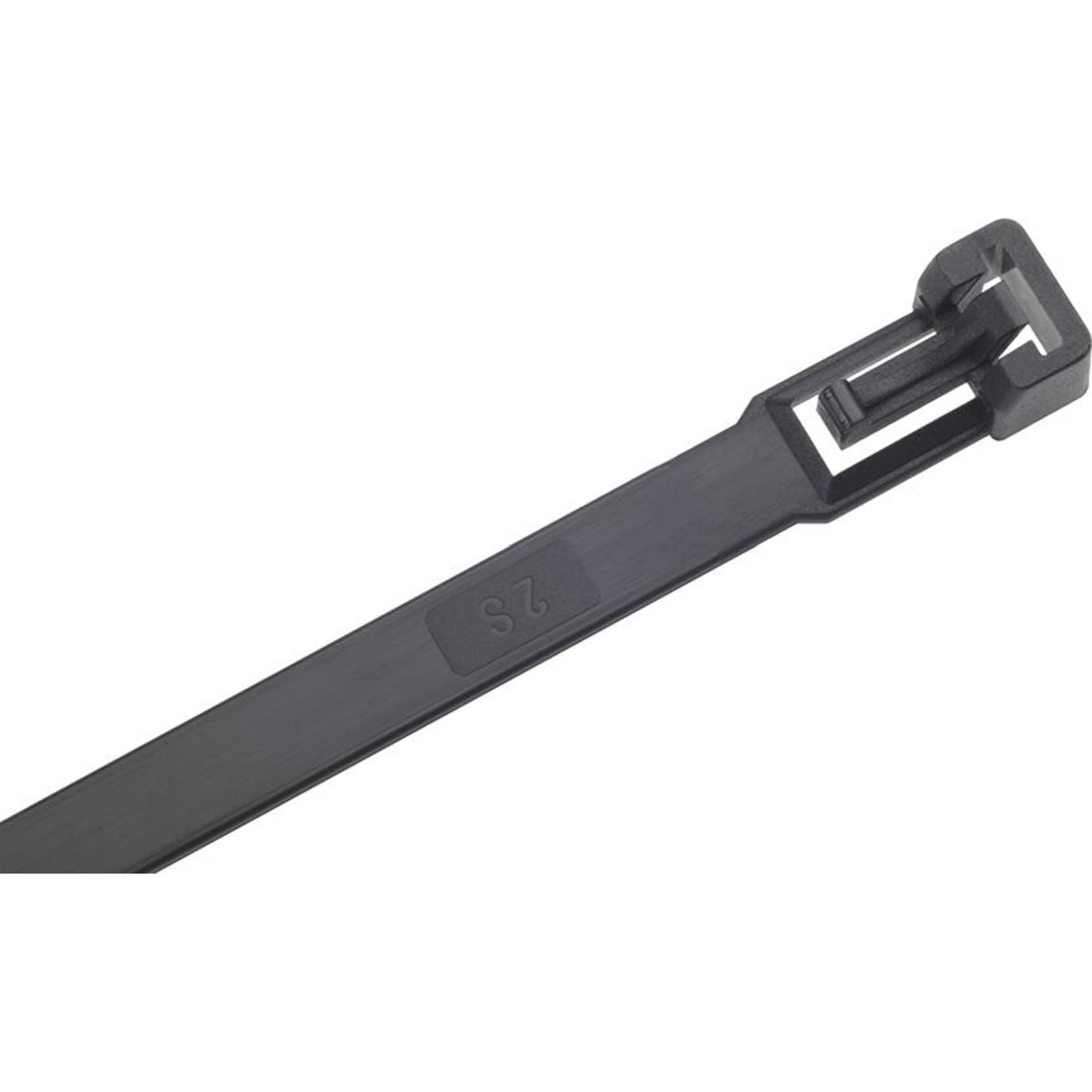 Kabelbinder, lösbar, schwarz