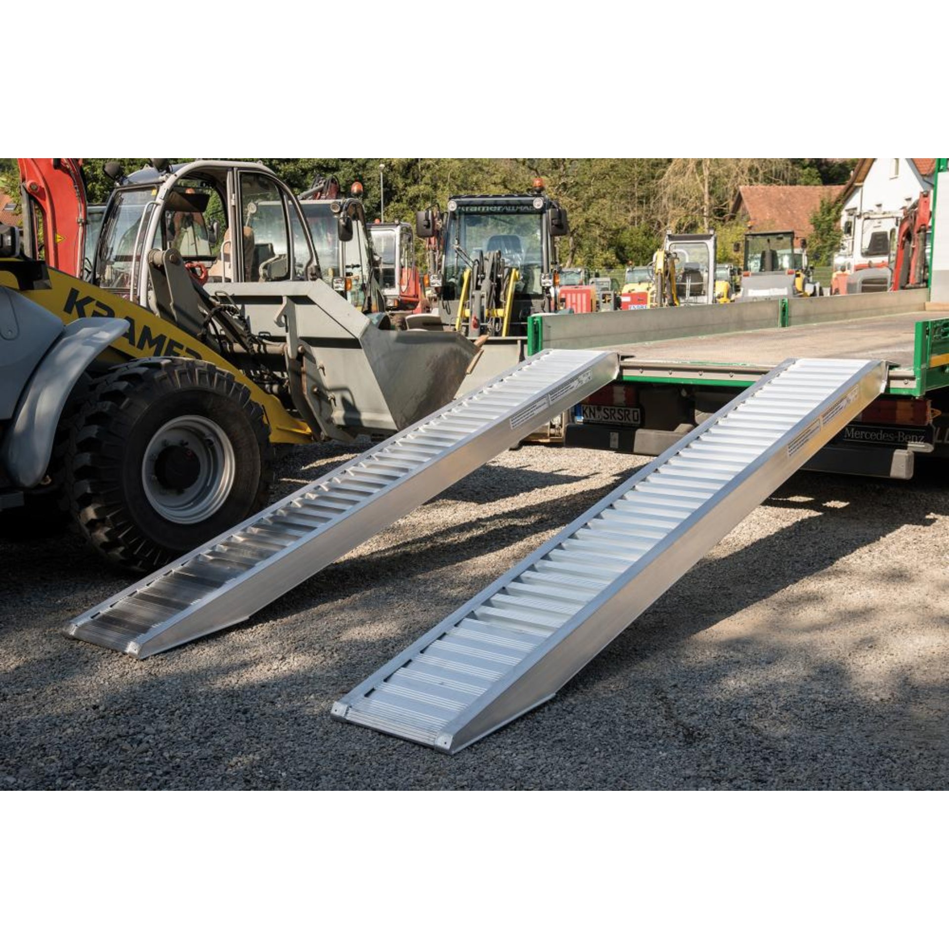 Aluminium-Verladeschiene, mit Rand