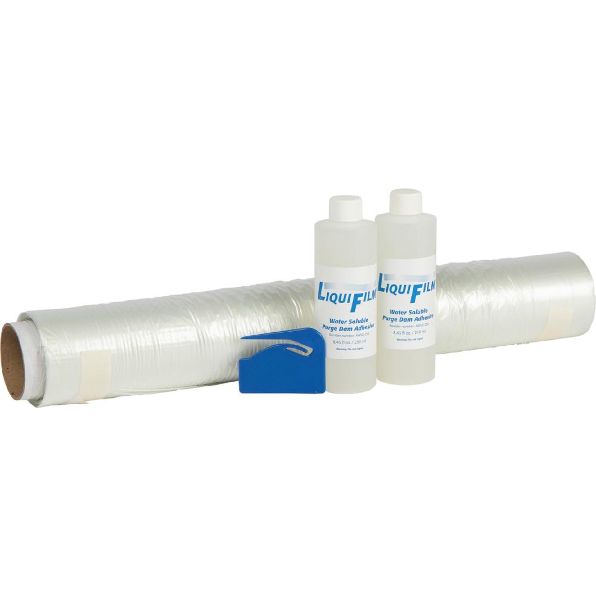 Wasserlösliche Folie Rolle mit 2x250mm Kleber