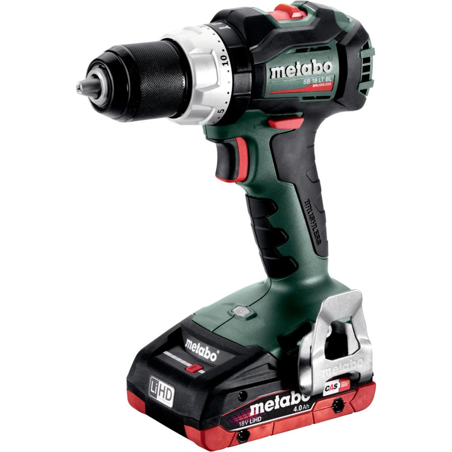 Akku Schlagbohrschrauber SB 18 LT BL Metabo 2x18,0 V 4,0 Ah LadegerätASC 30-36 Koffer