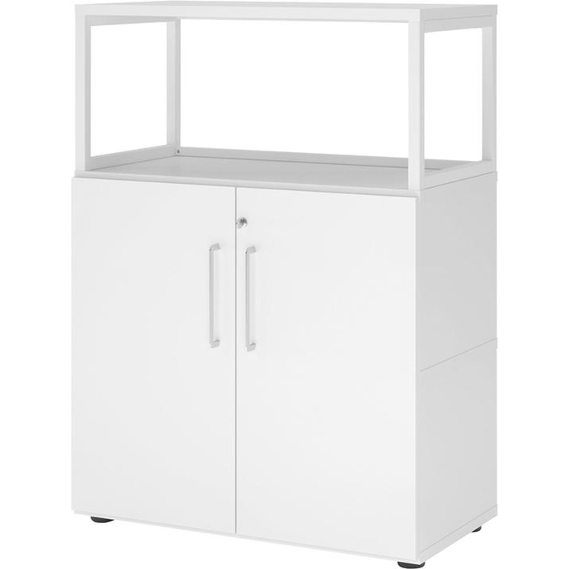 Regal FlexWall 3 OH mit Stellfüßen, offen