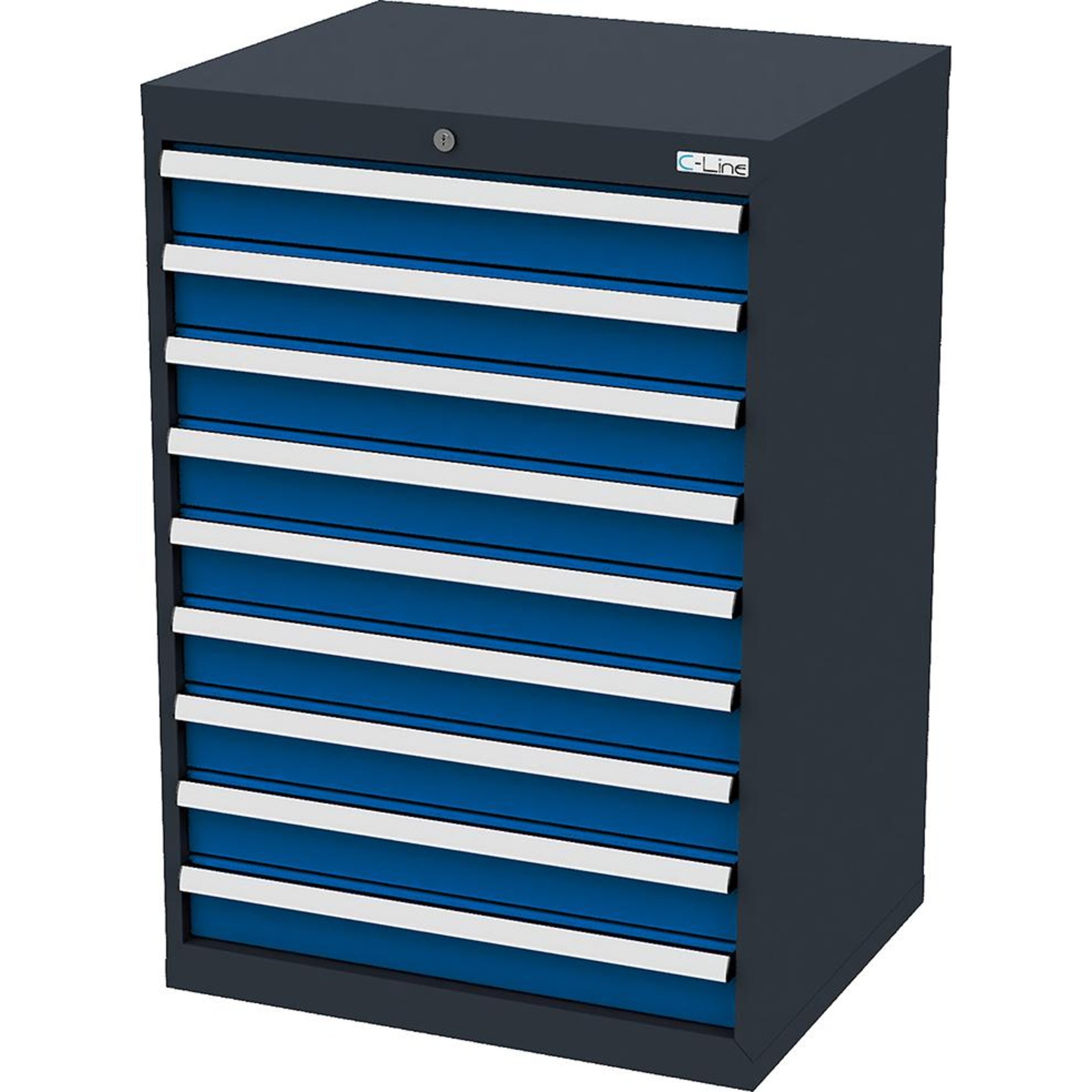 Schubladenschrank, 9 Schubladen, Breite 700 mm