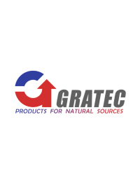 Gratec Logo – das Logo zeigt links ein stilisiertes „G