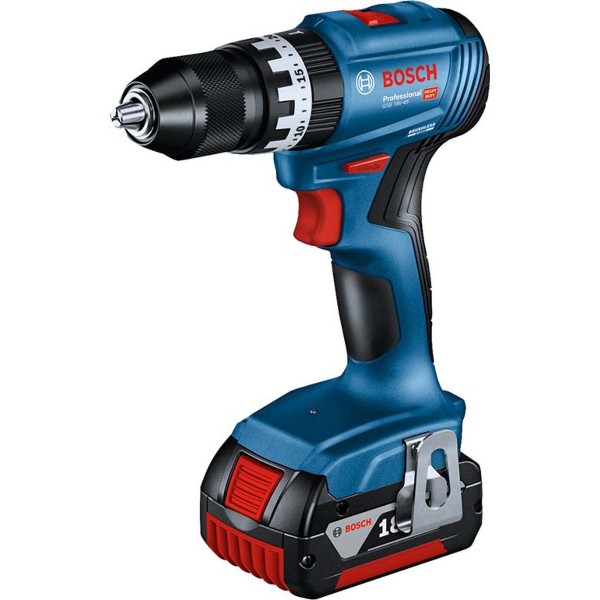 Akku-Schlagbohrschrauber GSB 18V-45 Bosch 2x18,0 V 3.0 Ah LadegerätGAL18V-40 L-Boxx