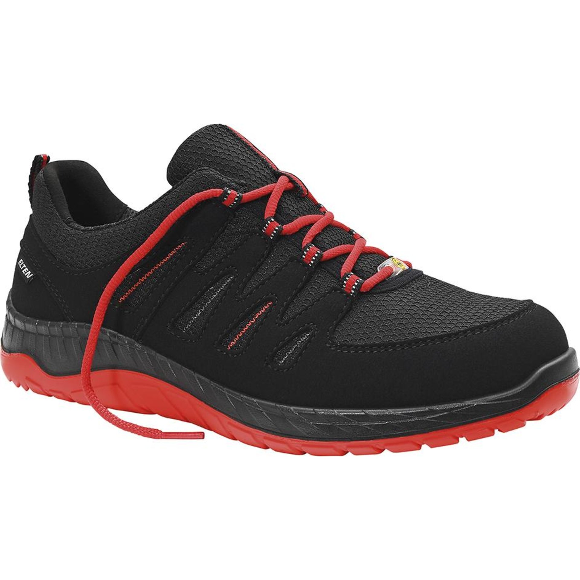 Sicherheitshalbschuh MADDOX black-red Low 729561/729201, S3S ESD