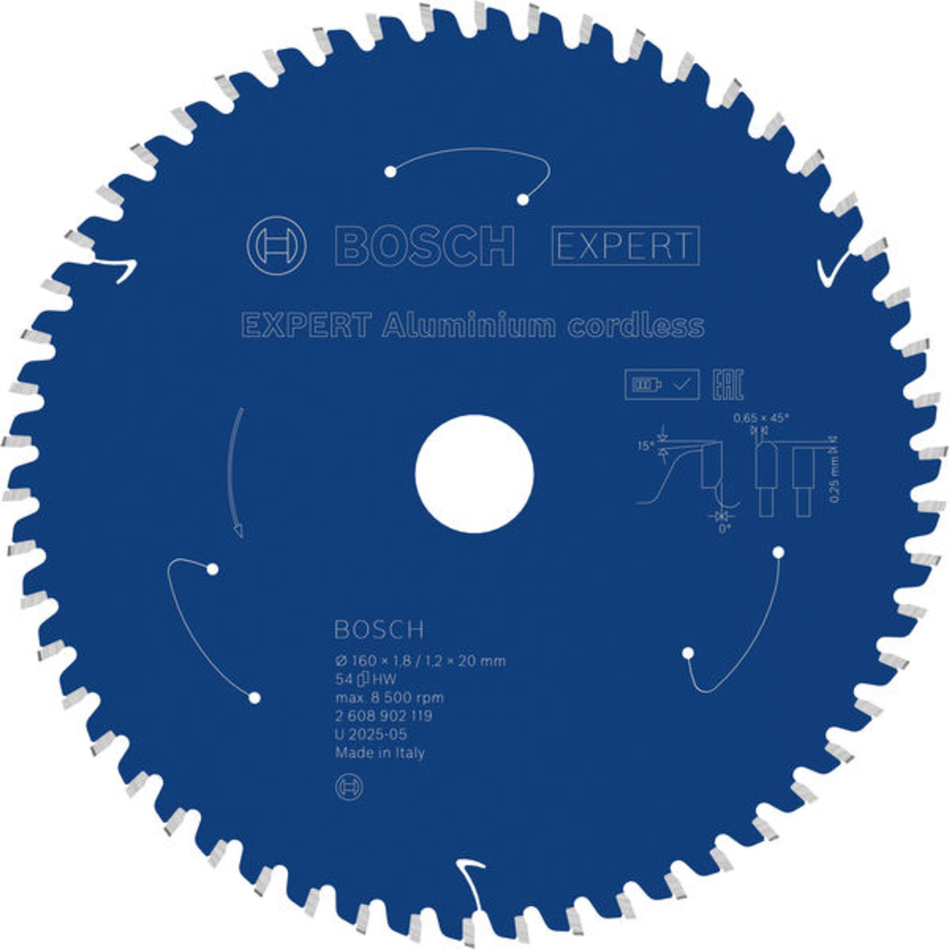 EXPERT Aluminium Kreissägeblatt, 160x20 mm, Z54