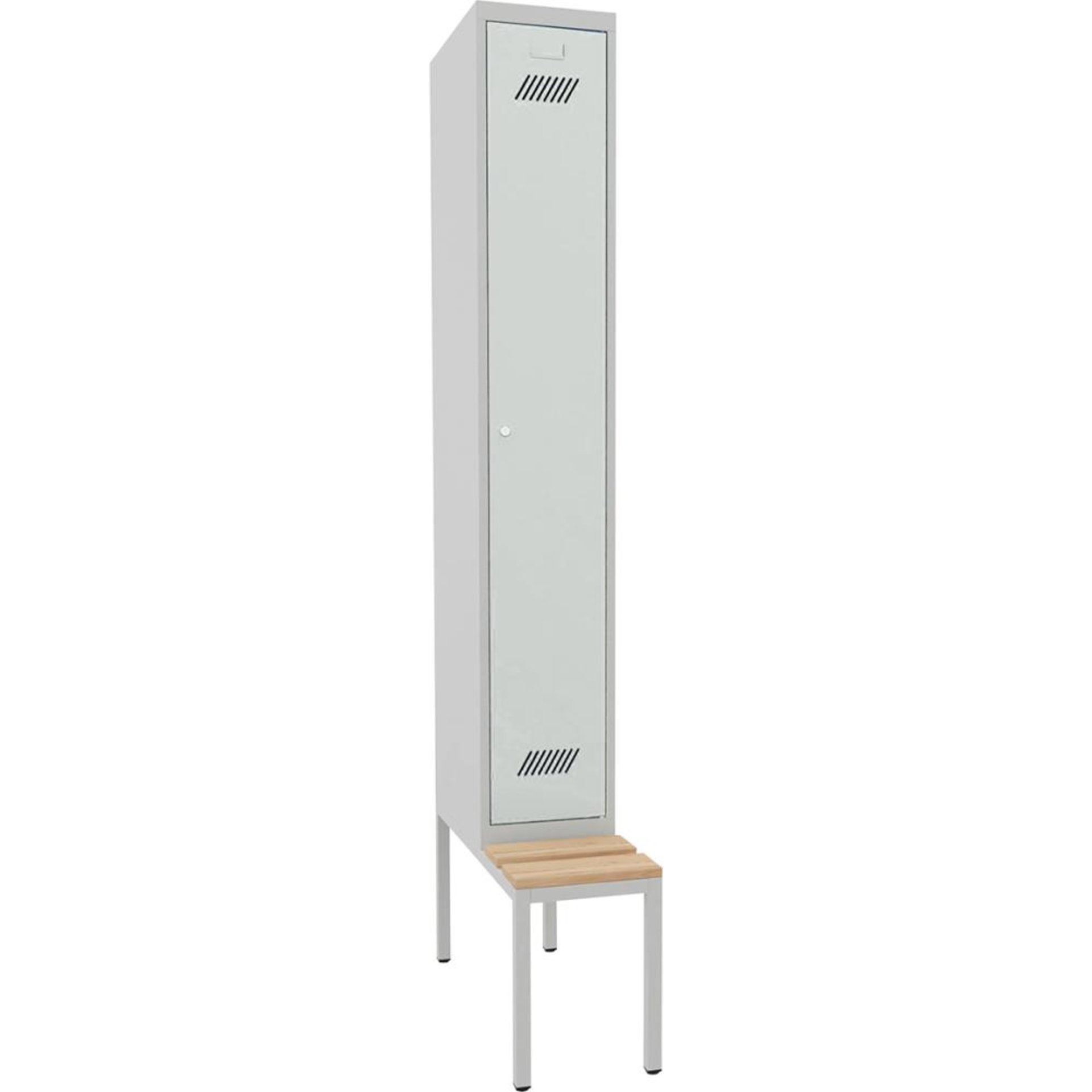 Garderobenschrank mit untergebauter Sitzbank
