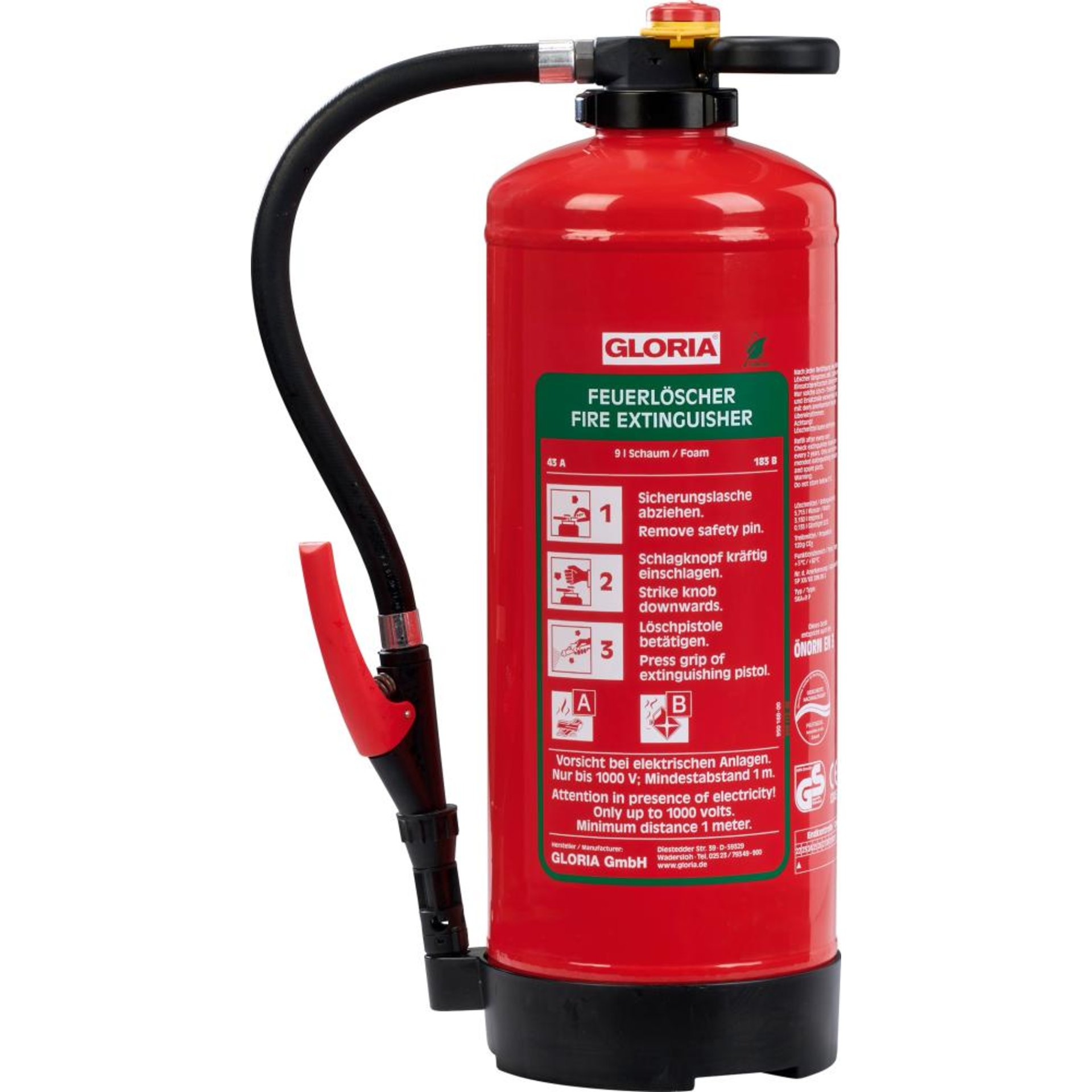 Schaum-Aufladelöscher SKA+9PRO fluorfrei Brandklasse A und B