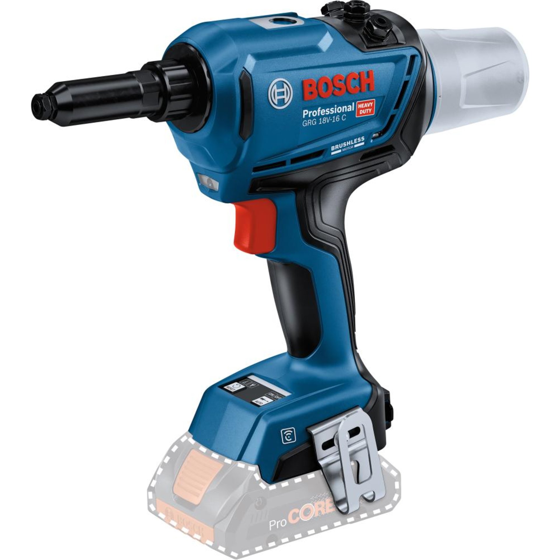 Akku-Nietpistole solo GRG 18V-16 C Bosch ohne Akku ohne Ladegerät L-Boxx