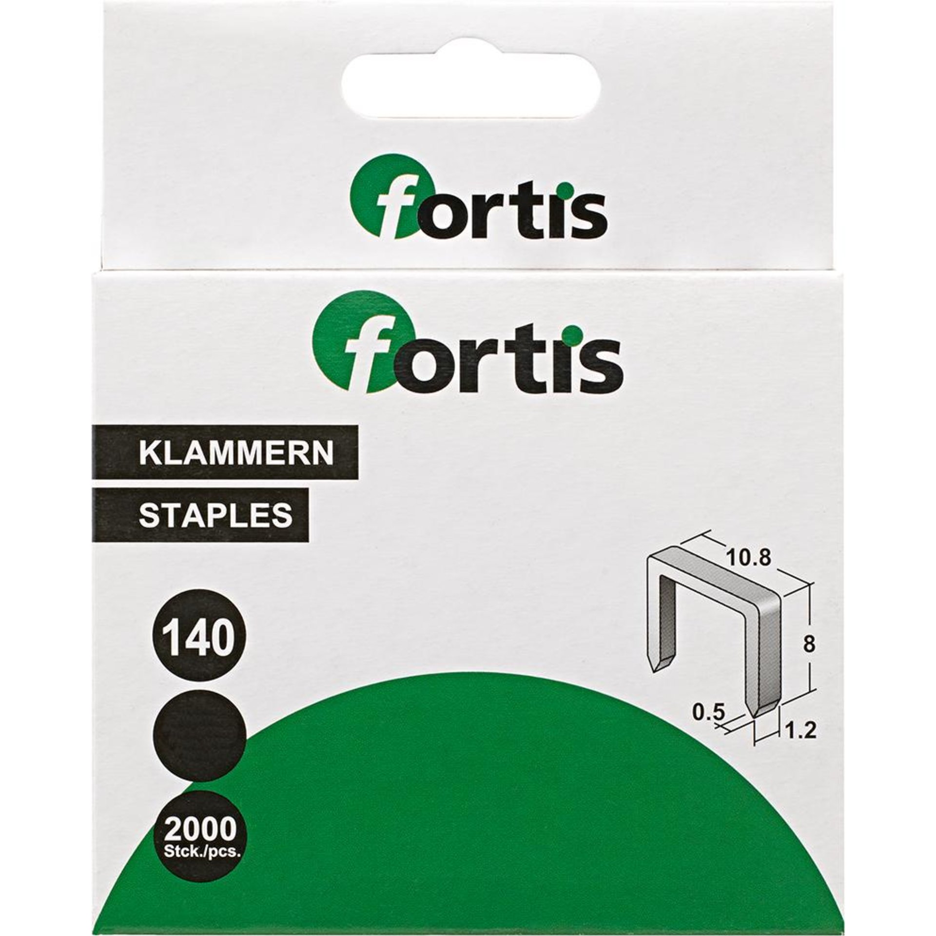 Heftklammer 6 mm a 2000Stk. FORTIS