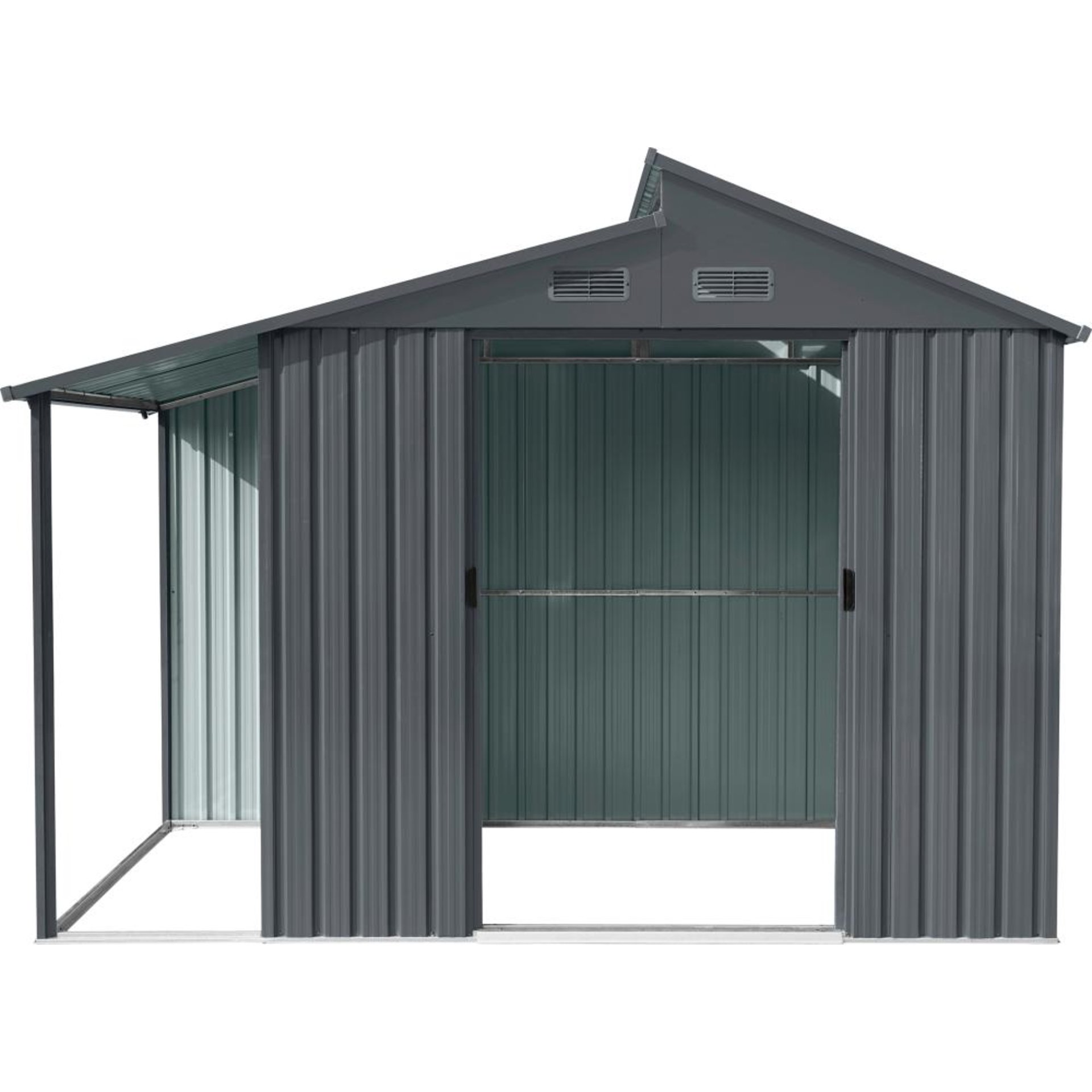 Gerätehaus Skylight mit Anau, anthrazit 300 x 173 x 225 cm