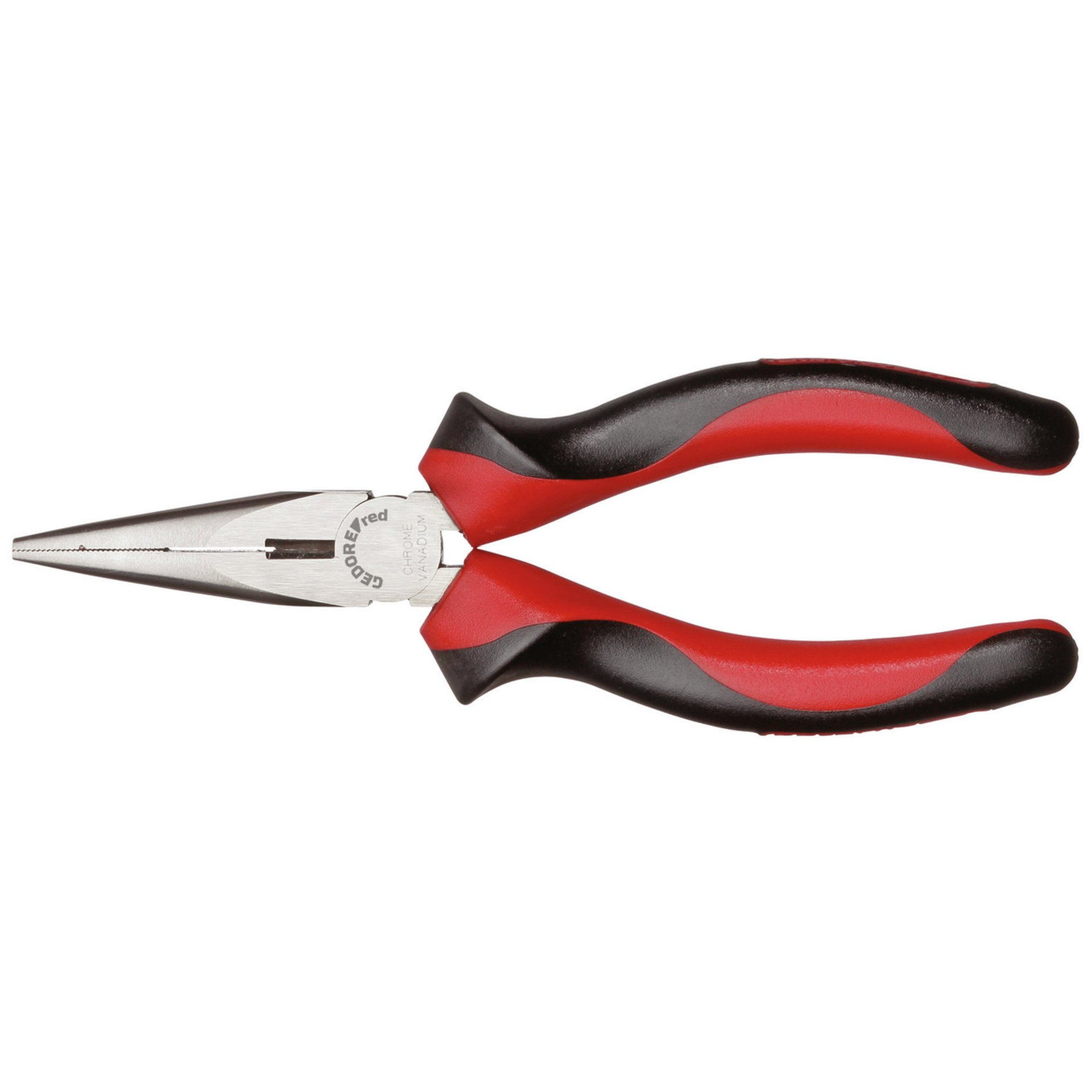 R28502160 Flachrundzange gerade 160 mm 2K-Griff