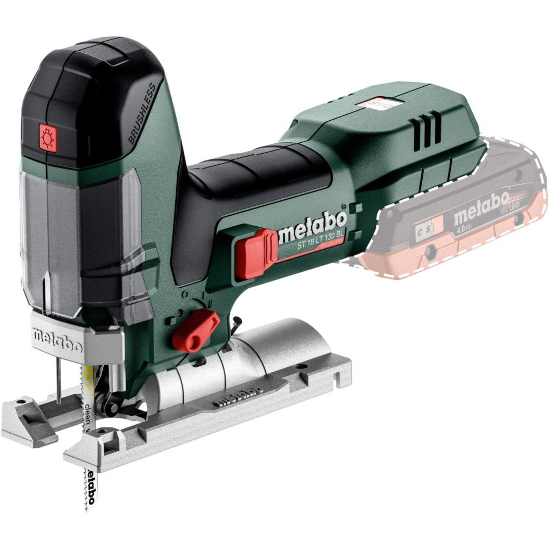 Akku-Stichsaege ST 18 LT 130 BL SE Metaboohne Akku ohne Ladegerät metaBOX
