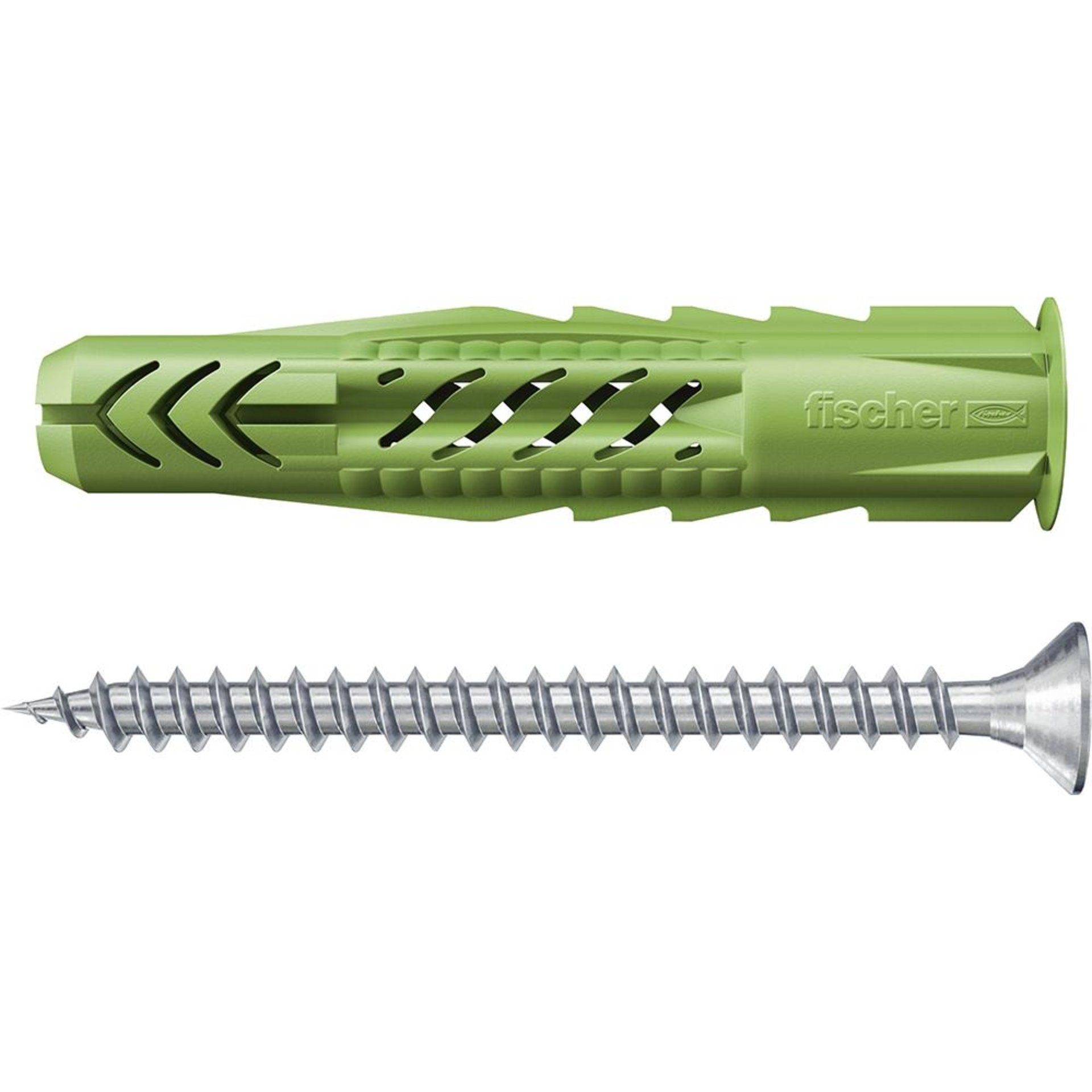fischer® Universaldübel UX Green R S mit Rand und Schraube