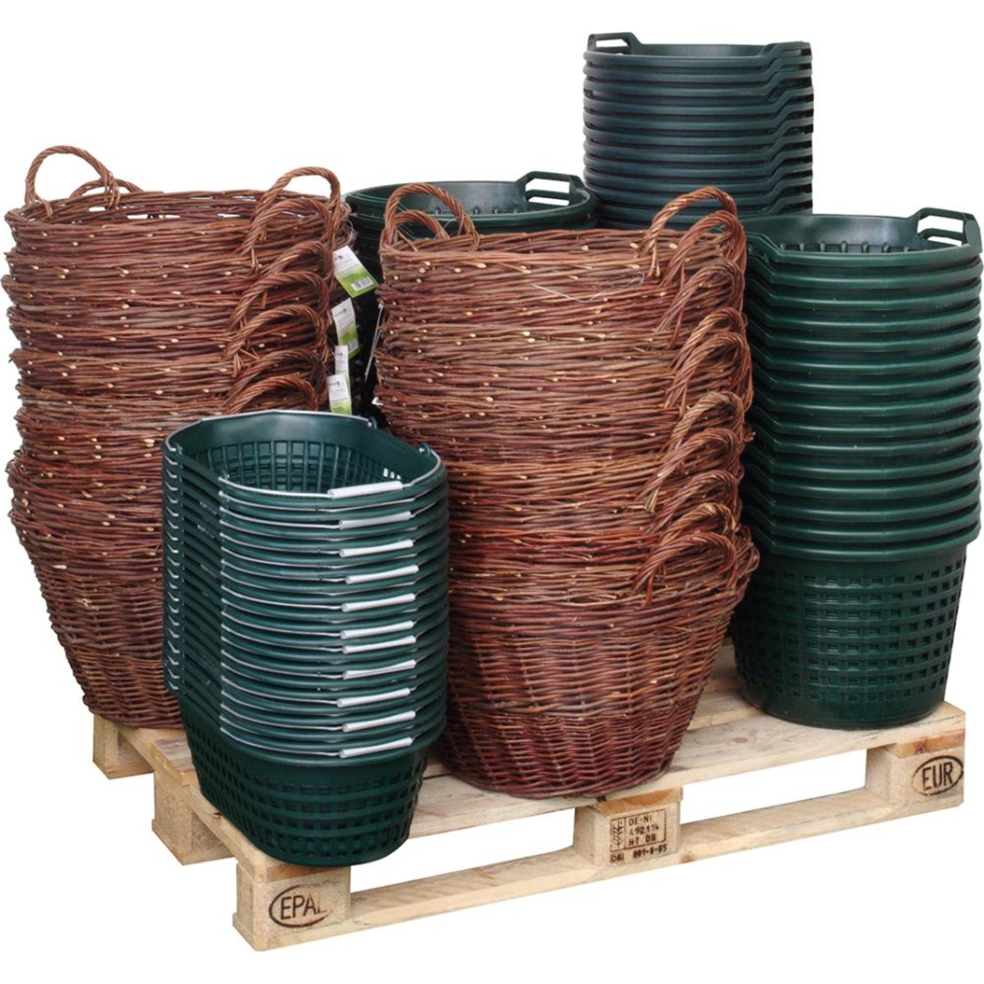 Gartenkorb Kunststoffu. Weide Classic FWDisplay eschaffungsartikel